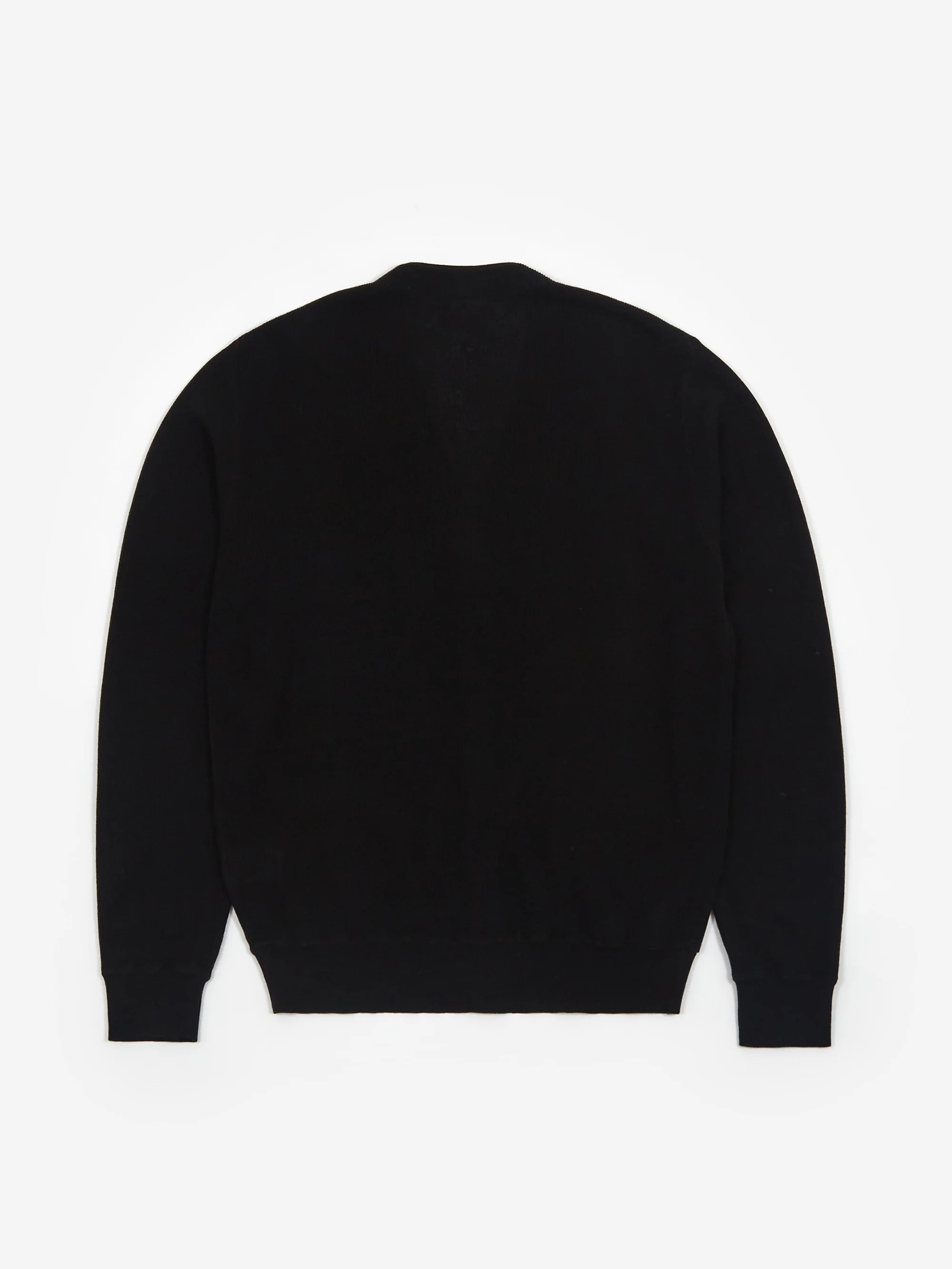 Beams Plus Cardigan Stripe Jacquard - Black - Image 3