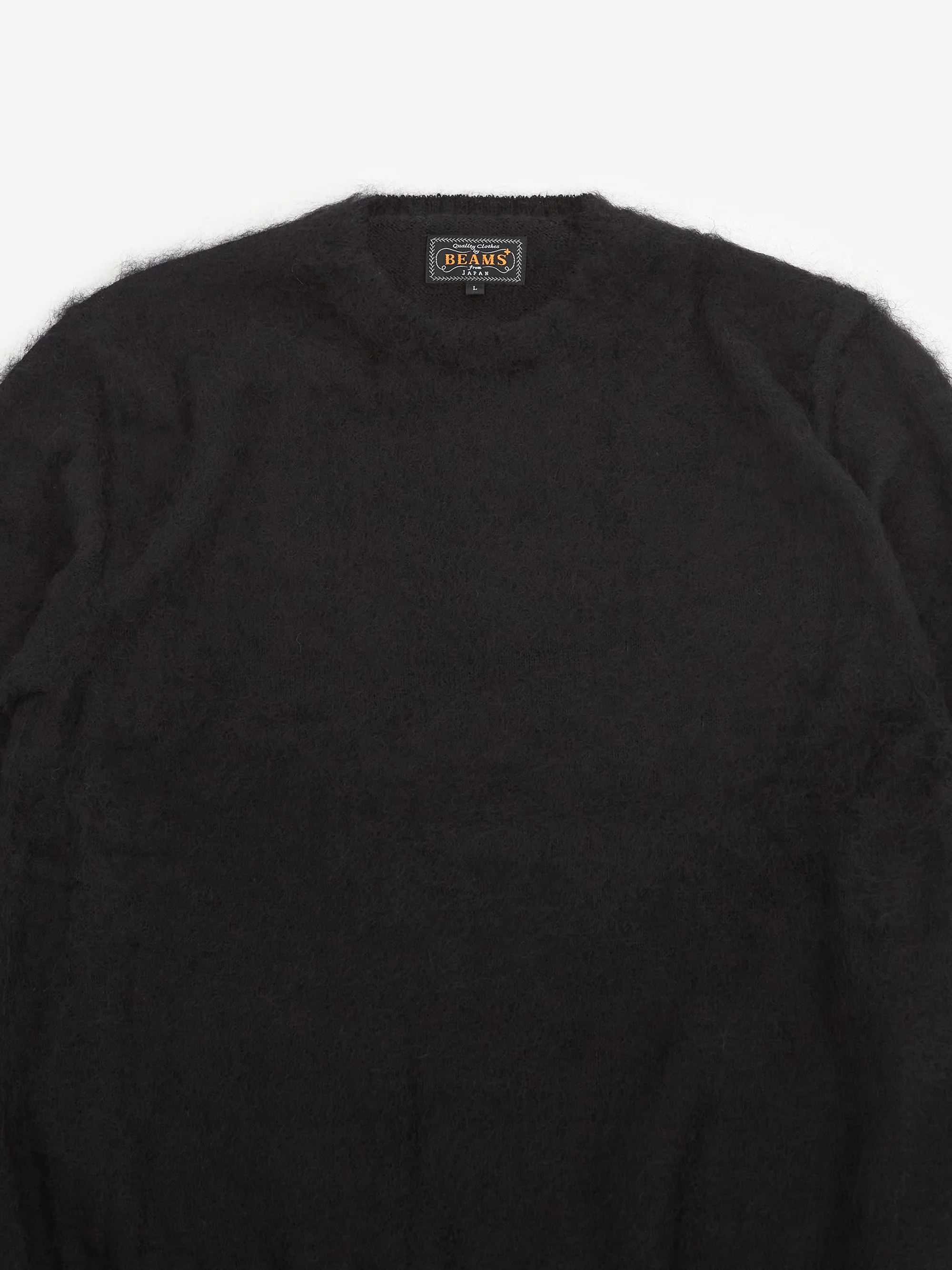 Beams Plus Crew Stretch Mohair - Black - Image 3