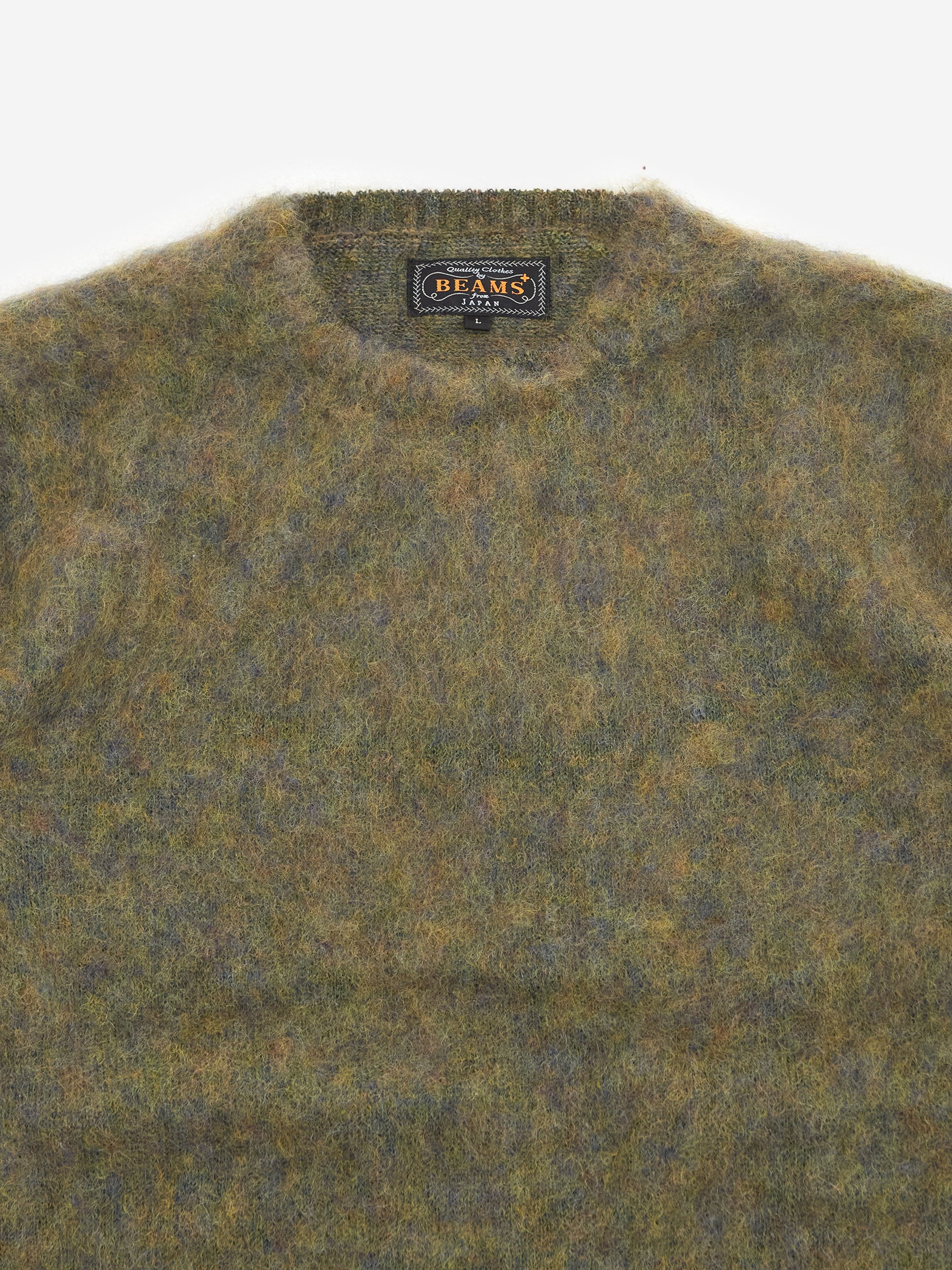 Beams Plus Crew Stretch Mohair - Green - Image 3