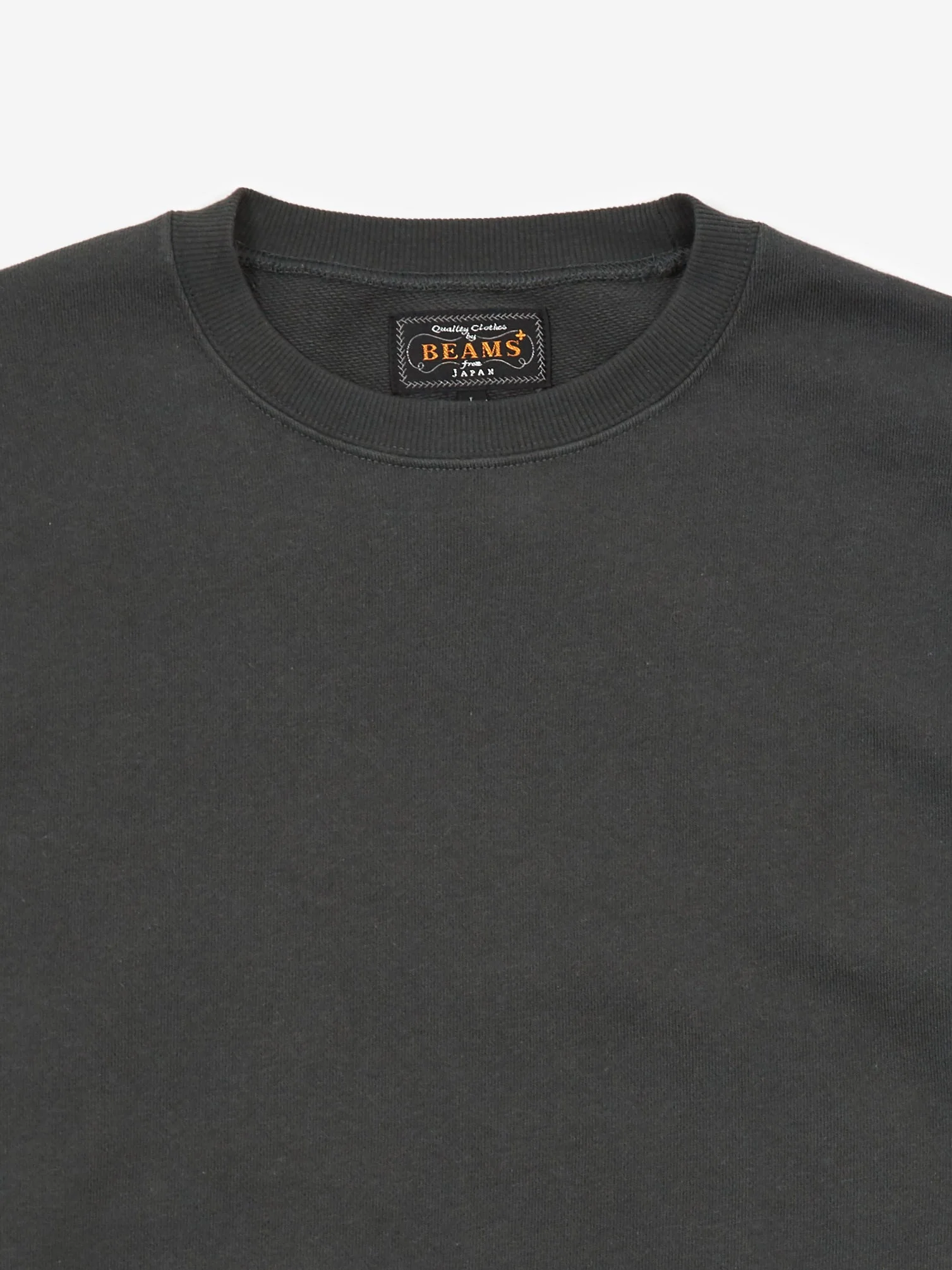 Beams Plus Crew Sweat - Black - Image 2