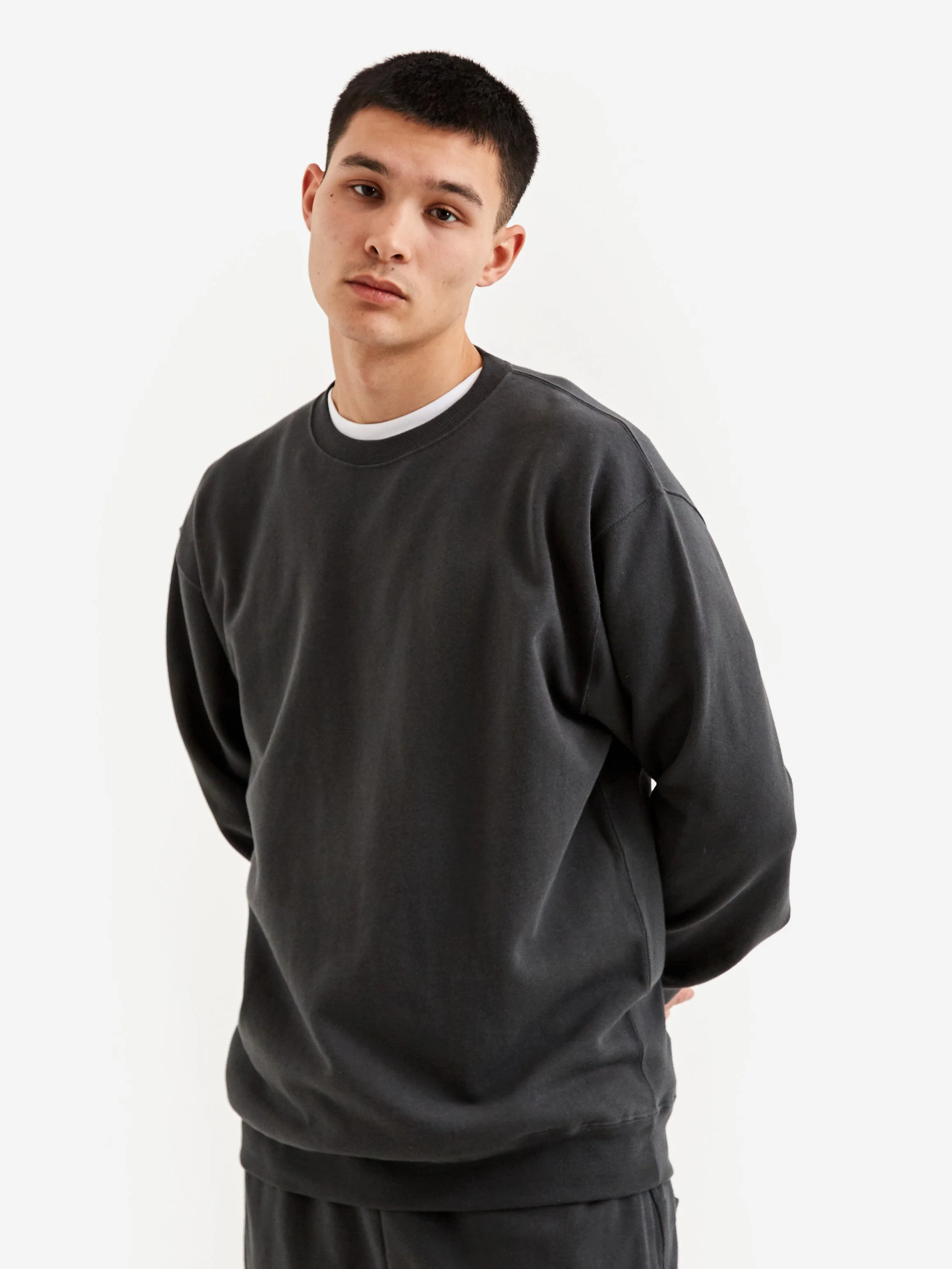 Beams Plus Crew Sweat - Black - Image 5