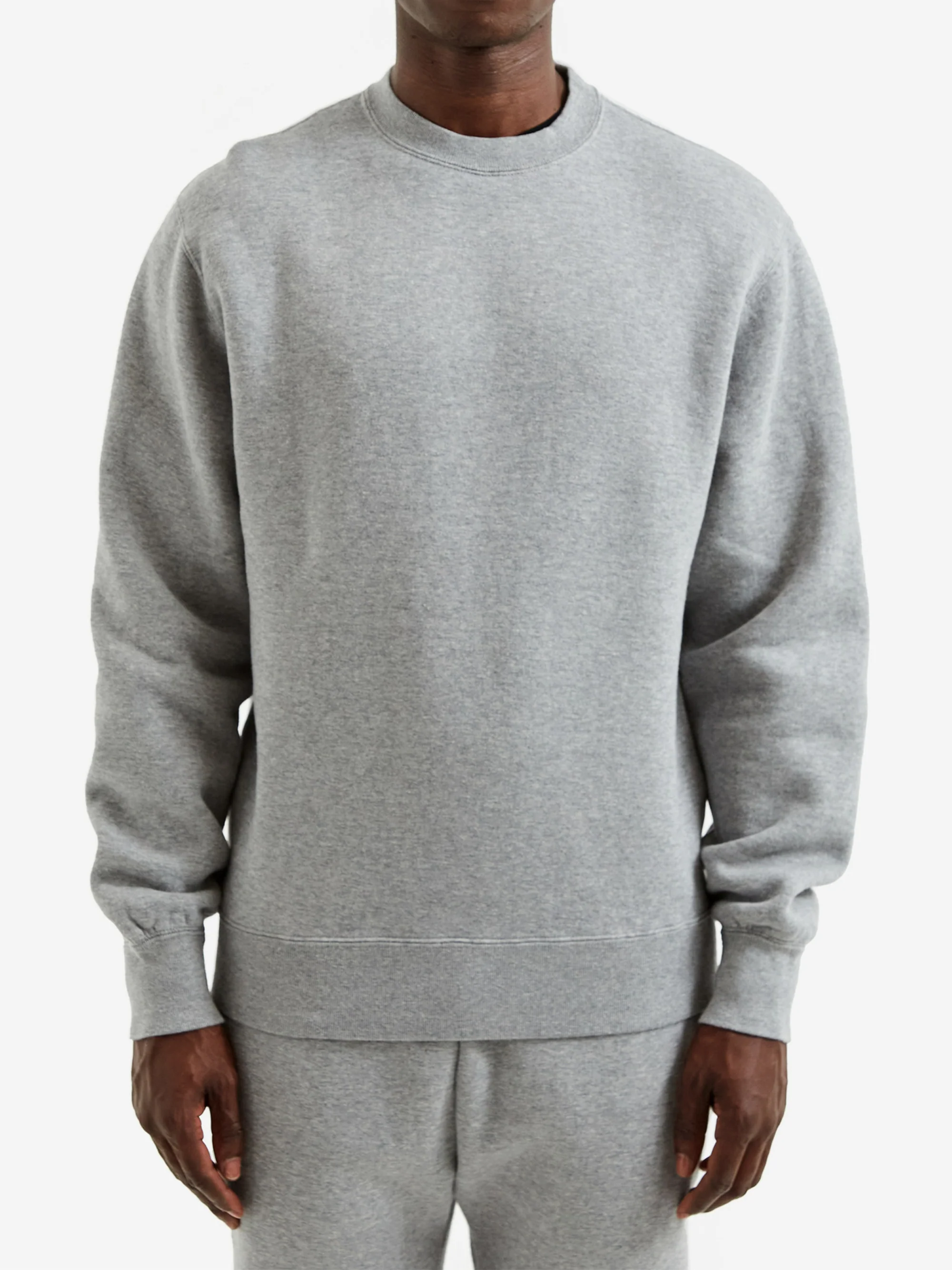 Beams Plus Crew Sweat - Heather Grey - Image 2