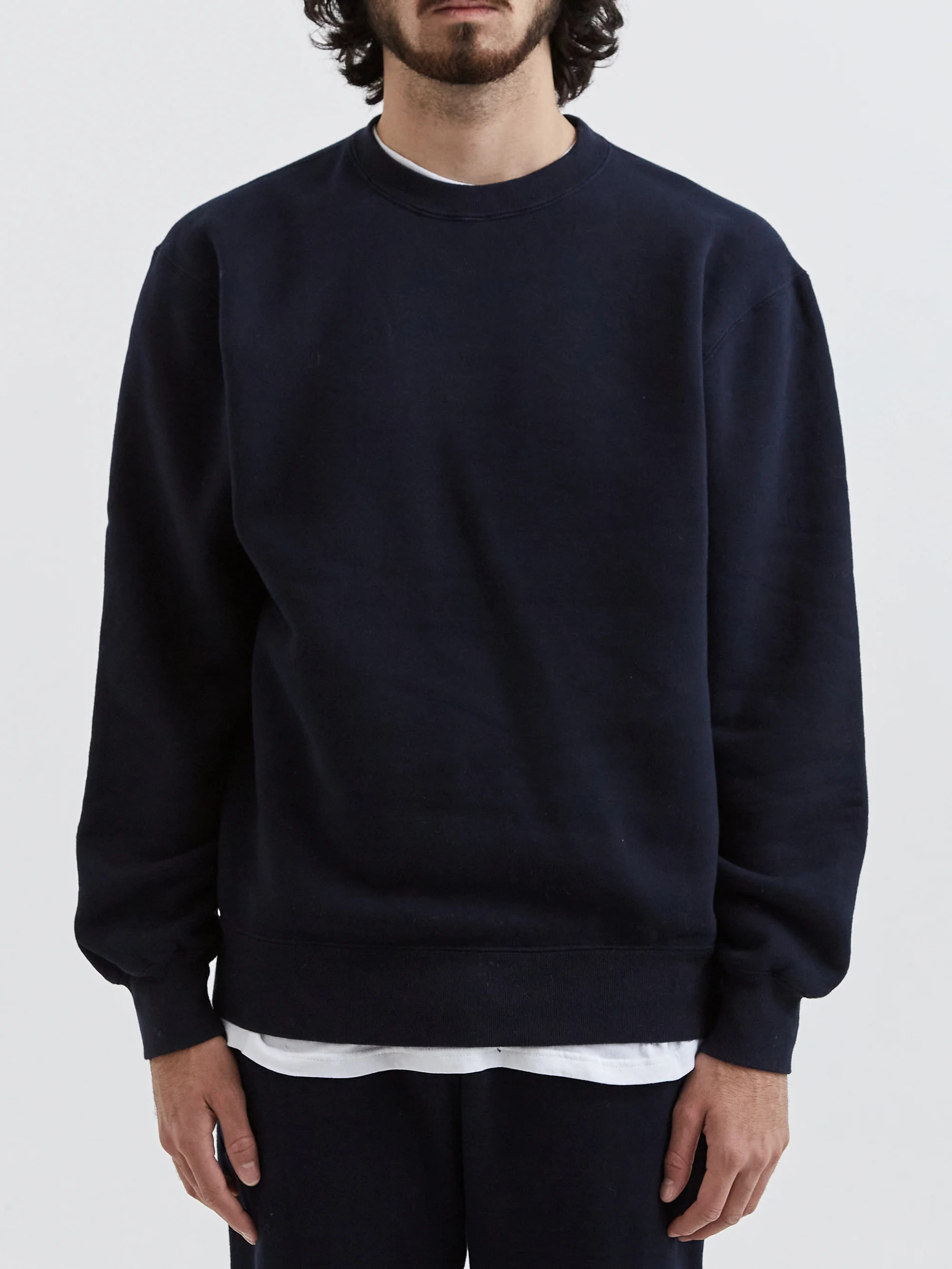 Beams Plus Crew Sweat - Navy - Image 4