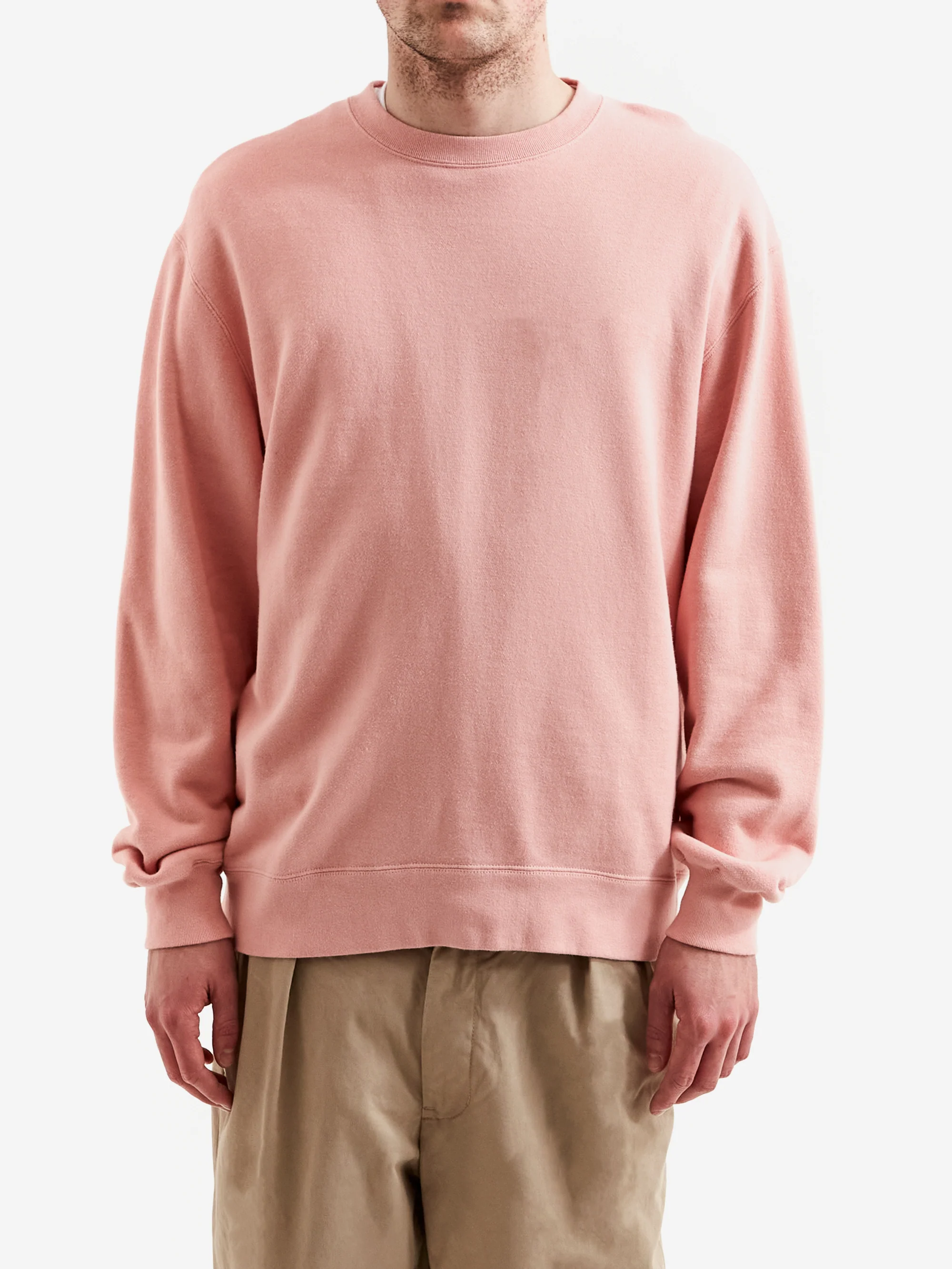 Beams Plus Crewneck Sweater - Pink - Image 2