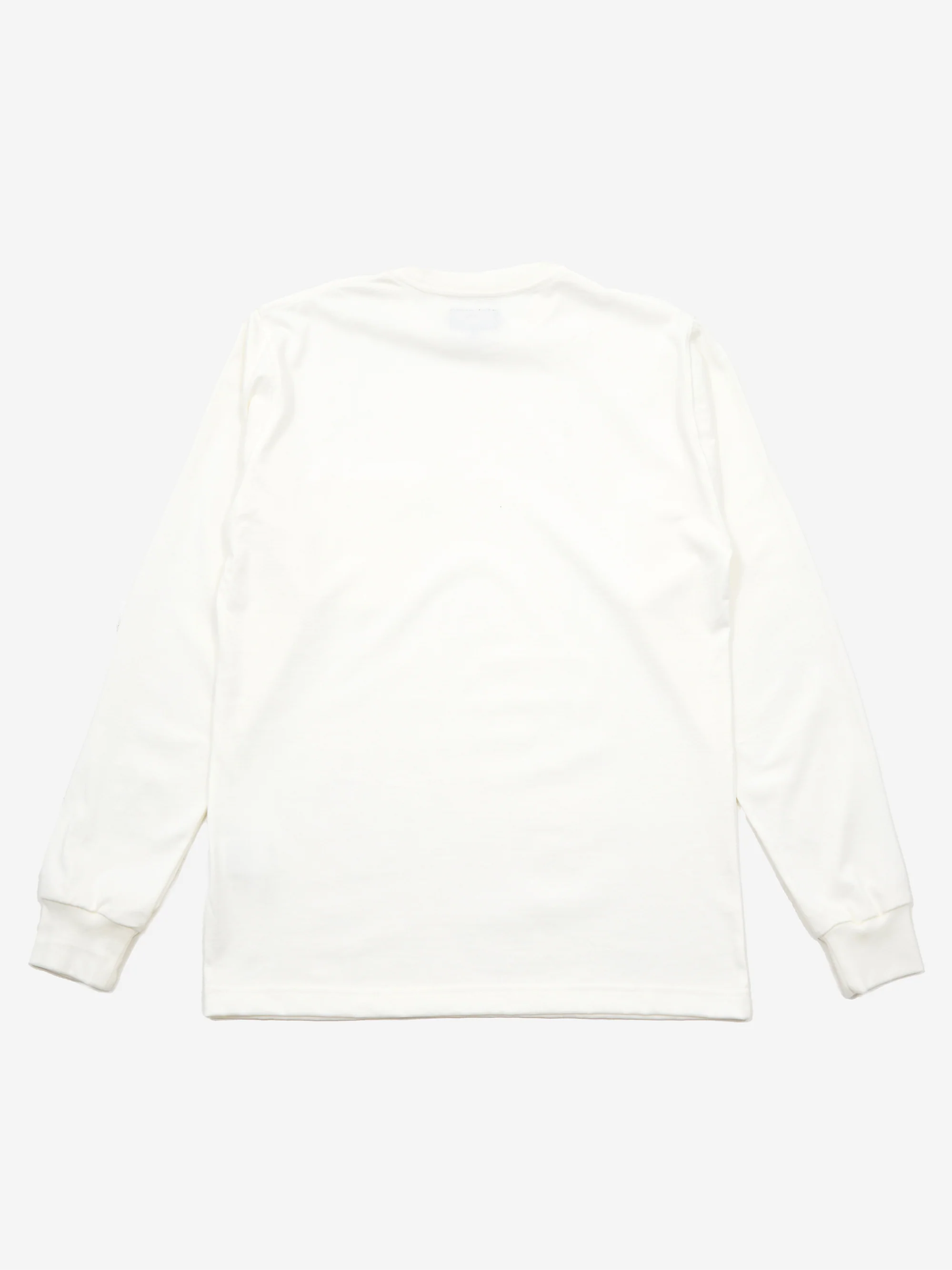 Beams Plus Longsleeve Pocket T-Shirt 40/2 - White - Image 4