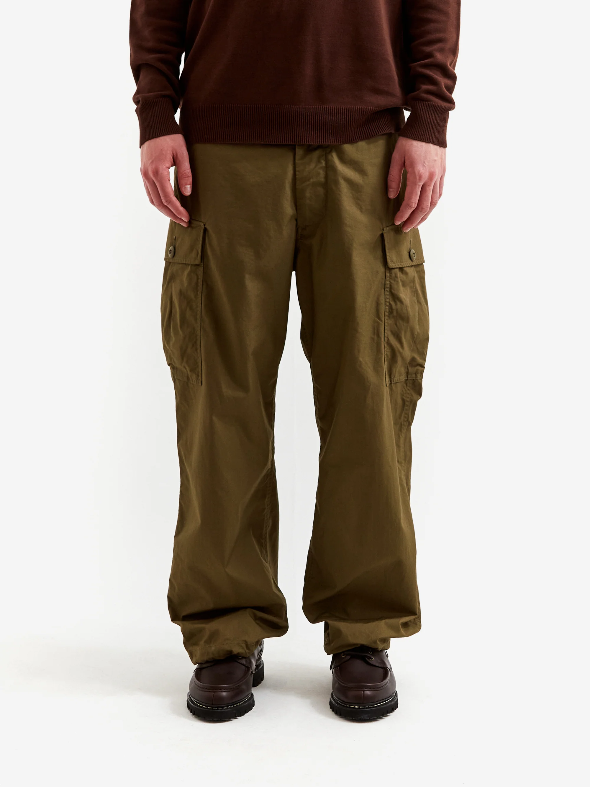 Beams Plus Mil 6 Pocket 80/3 Ripstop Trousers - Olive - Image 2