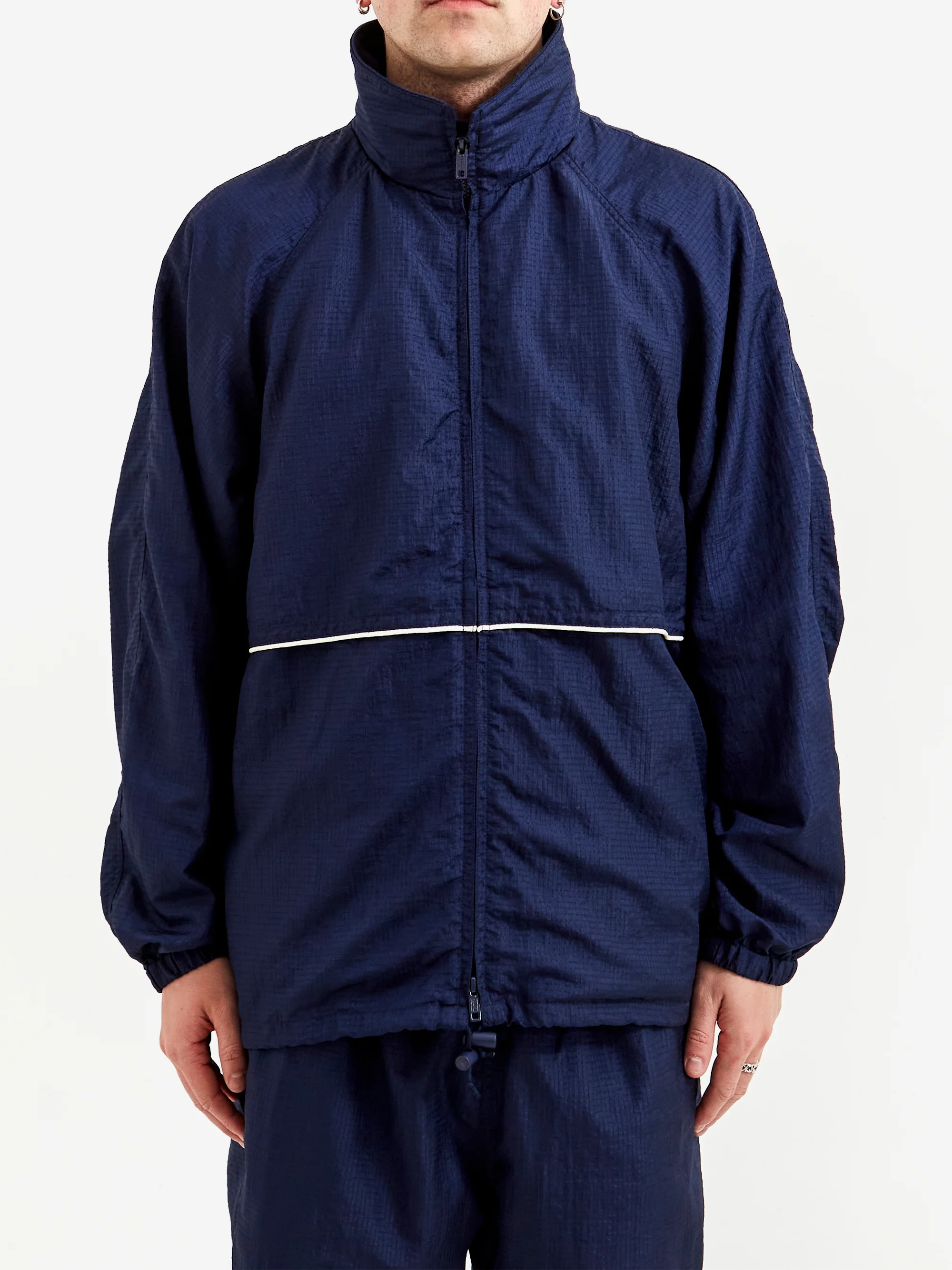 Beams Plus Mil Athletic Jacket Nylon Ripstop - Navy - Image 5