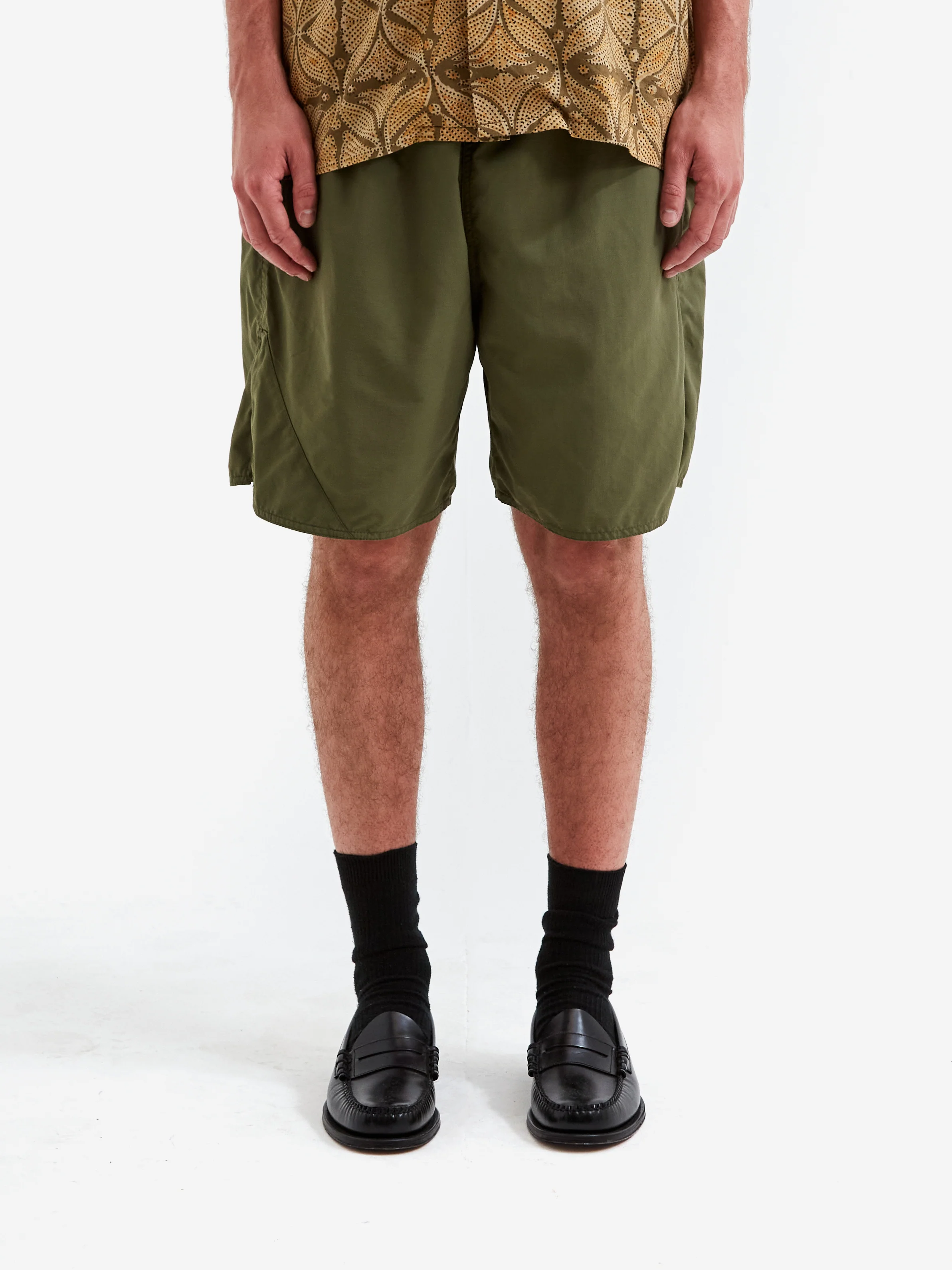 Beams Plus Mil Athletic Shorts Nylon - Olive - Image 2