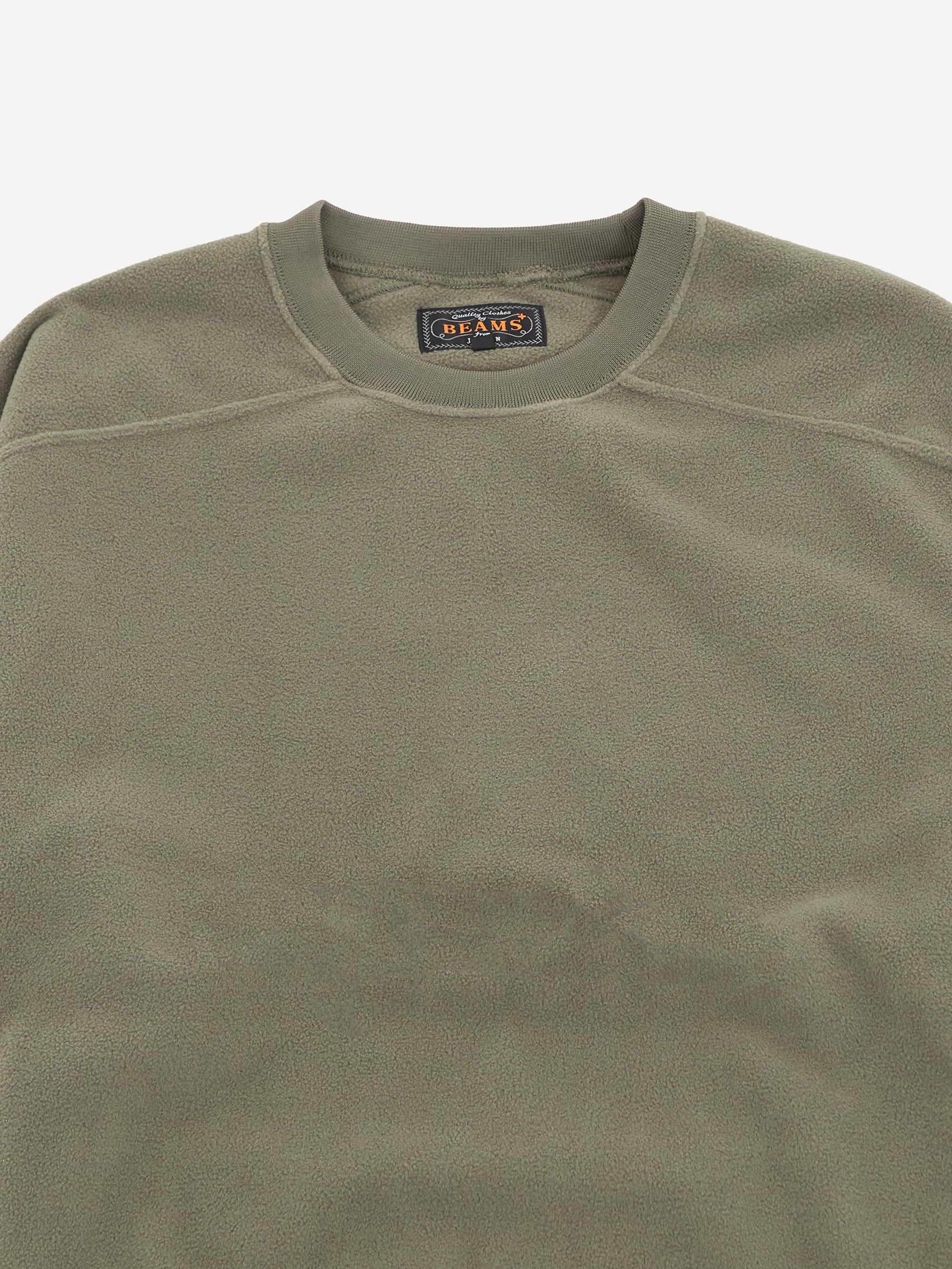 Beams Plus MIL Crew Fleece - Olive - Image 3