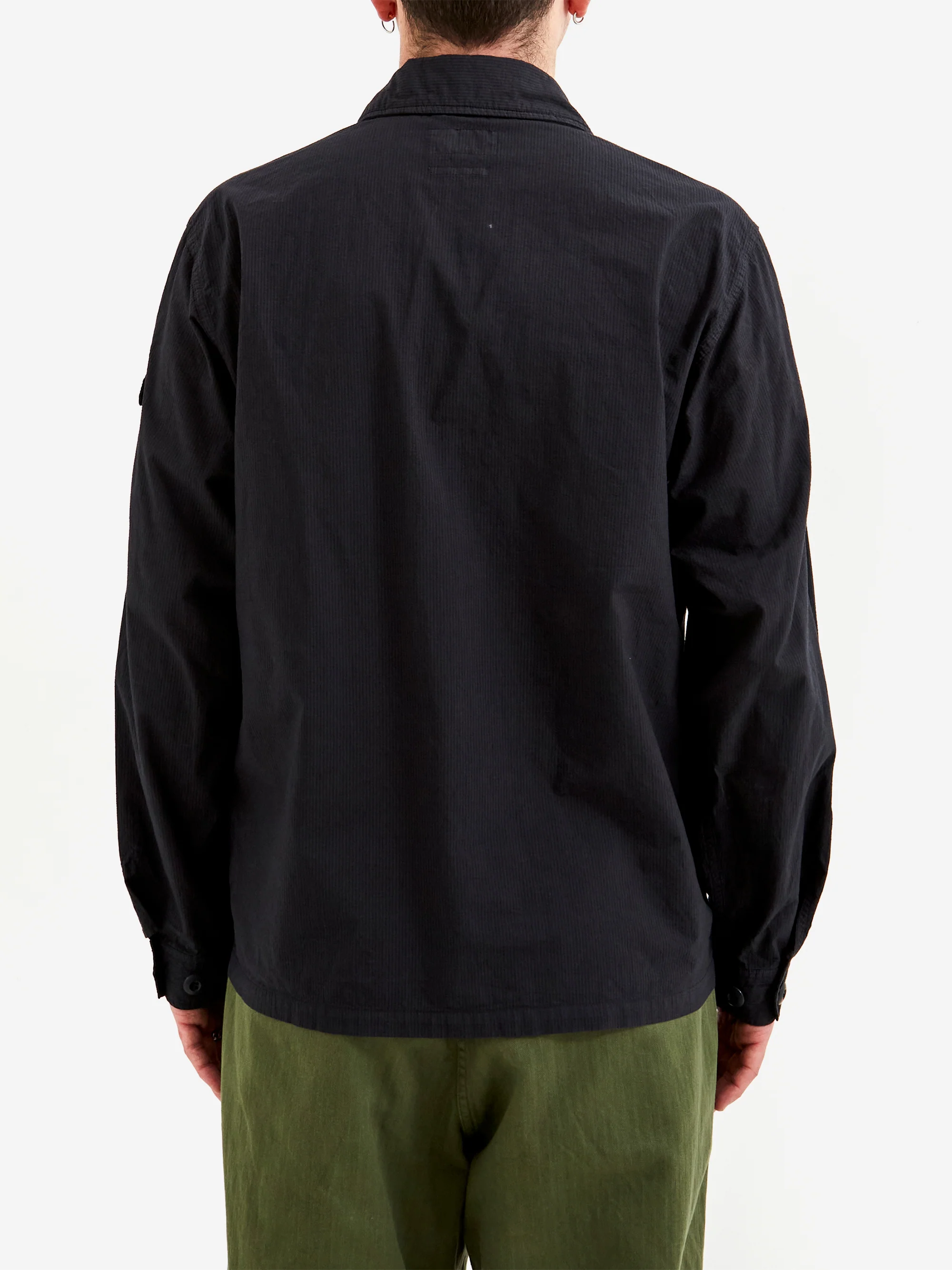 Beams Plus Mil Sht-Jac Textured Ripstop - Navy - Image 6