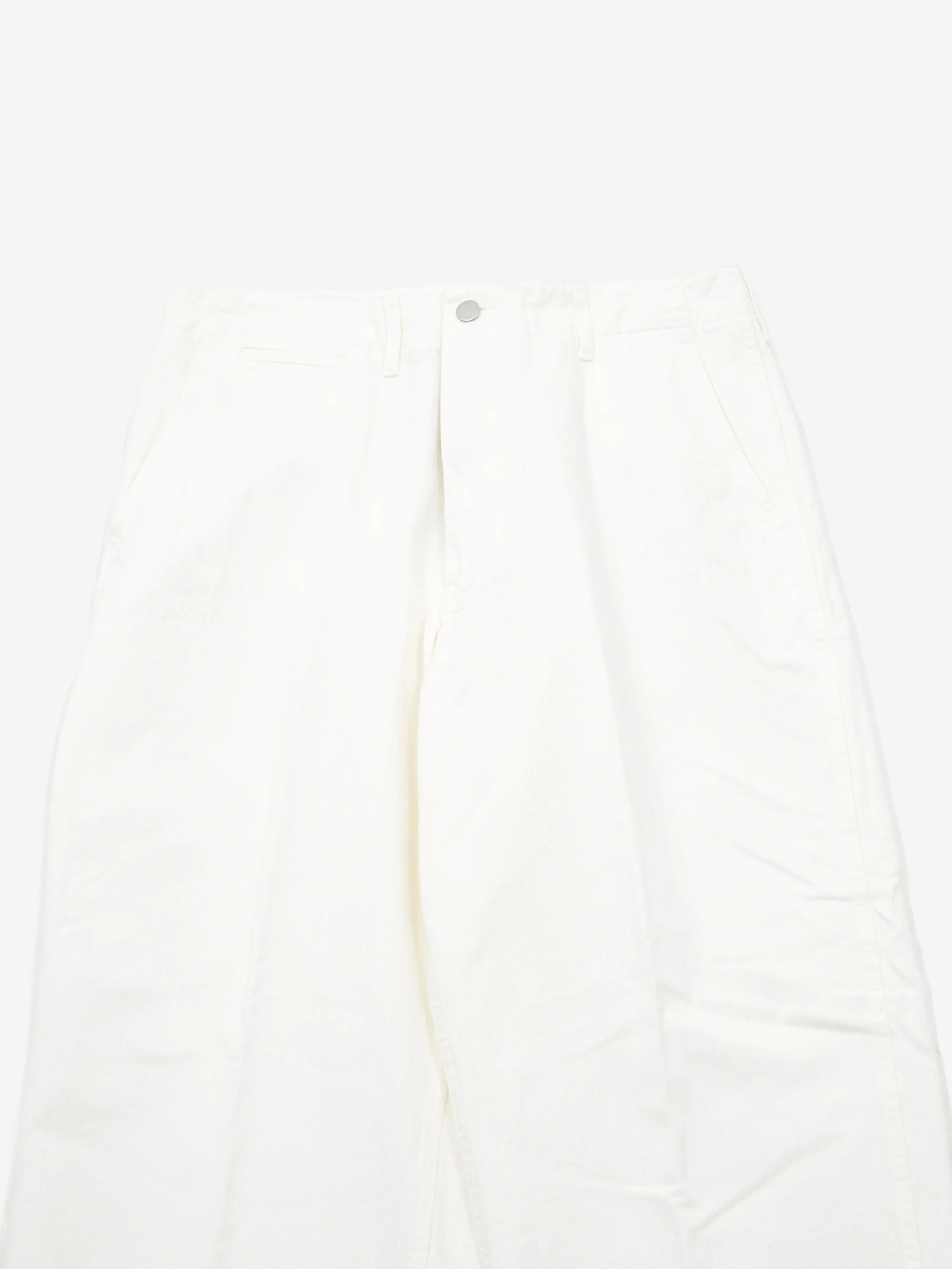 Beams Plus Mil Trouser Herringbone - White - Image 3