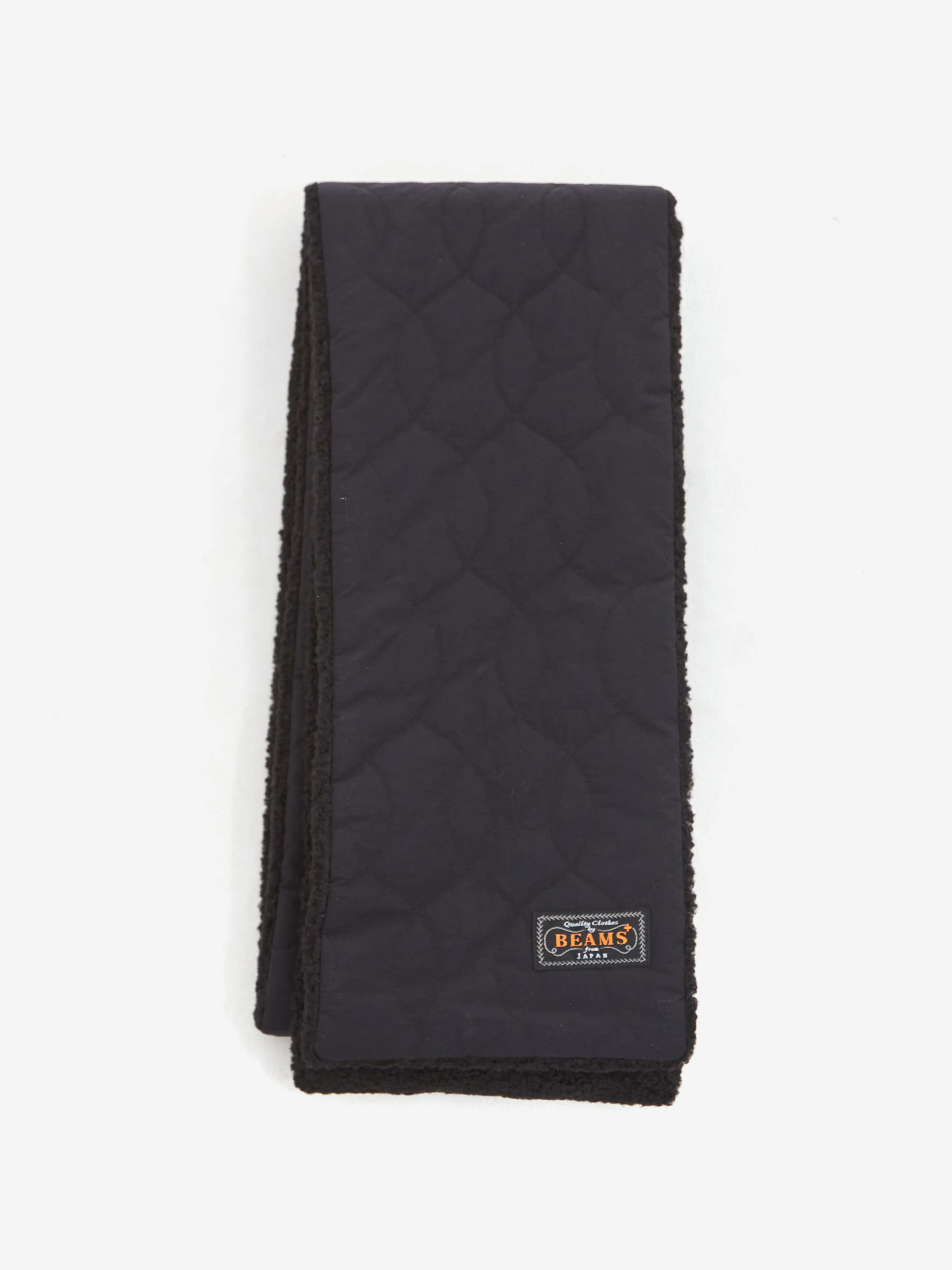 Beams Plus Muffler Boa Quilting - Black