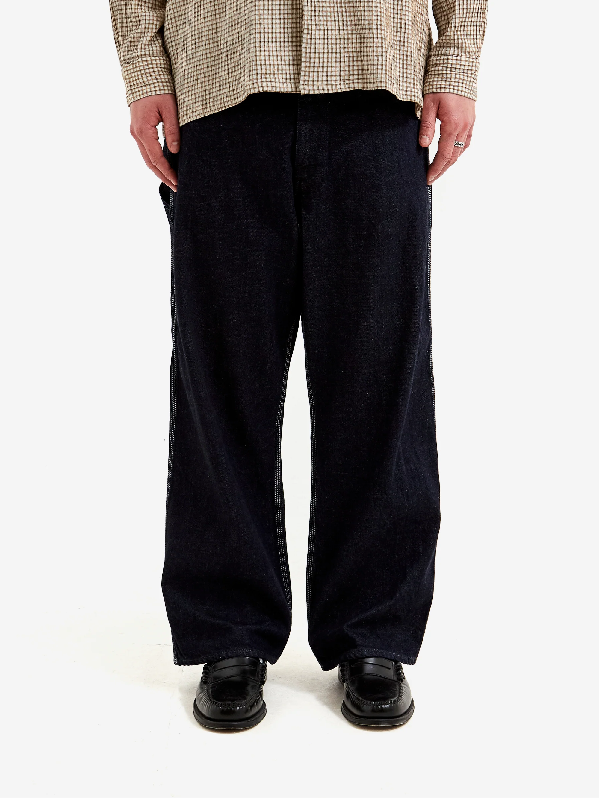 Beams Plus Painter Pants Denim - One Wash - Image 2