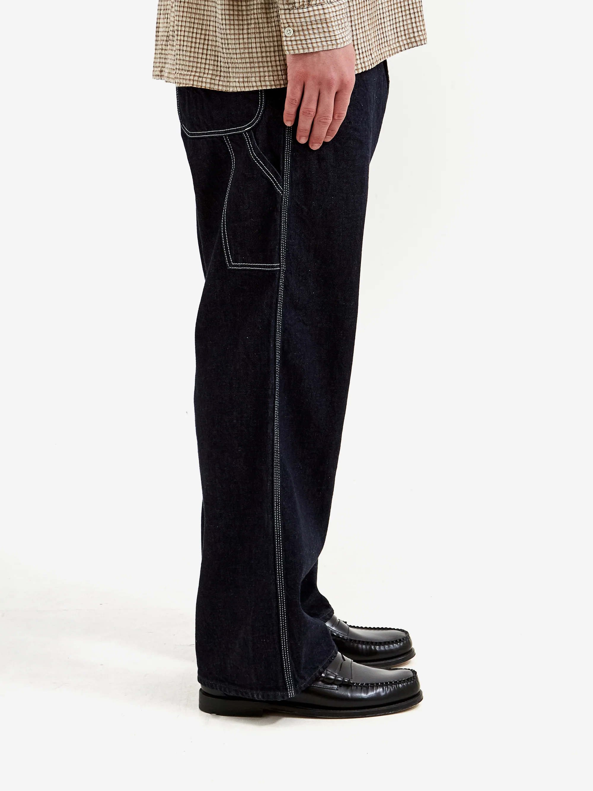 Beams Plus Painter Pants Denim - One Wash - Image 5