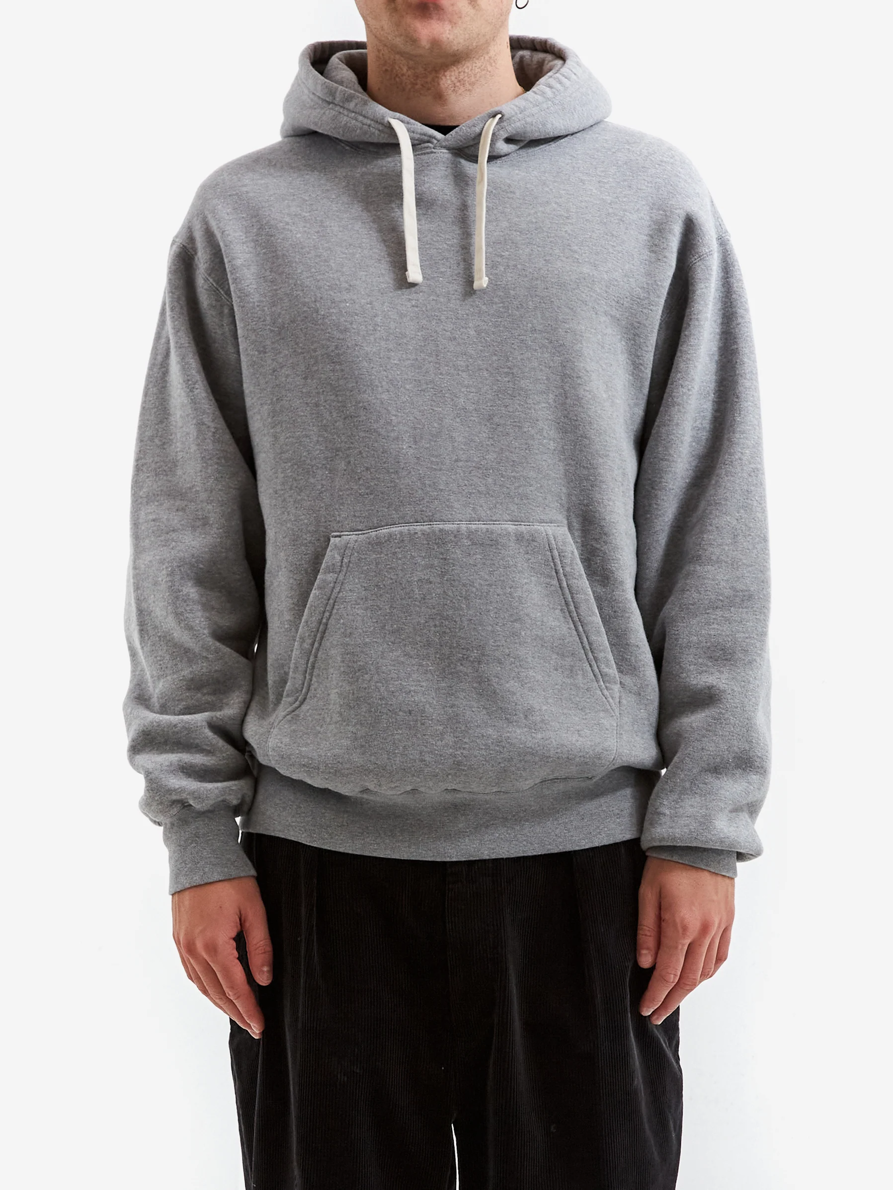 Beams Plus Pullover Hoodie Sweat - Grey - Image 2