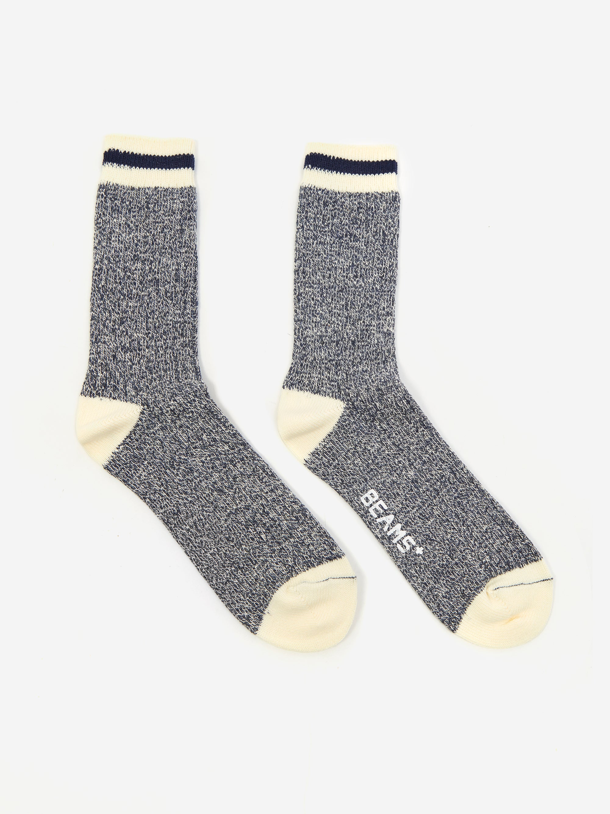 Beams Plus Rag Socks - Navy