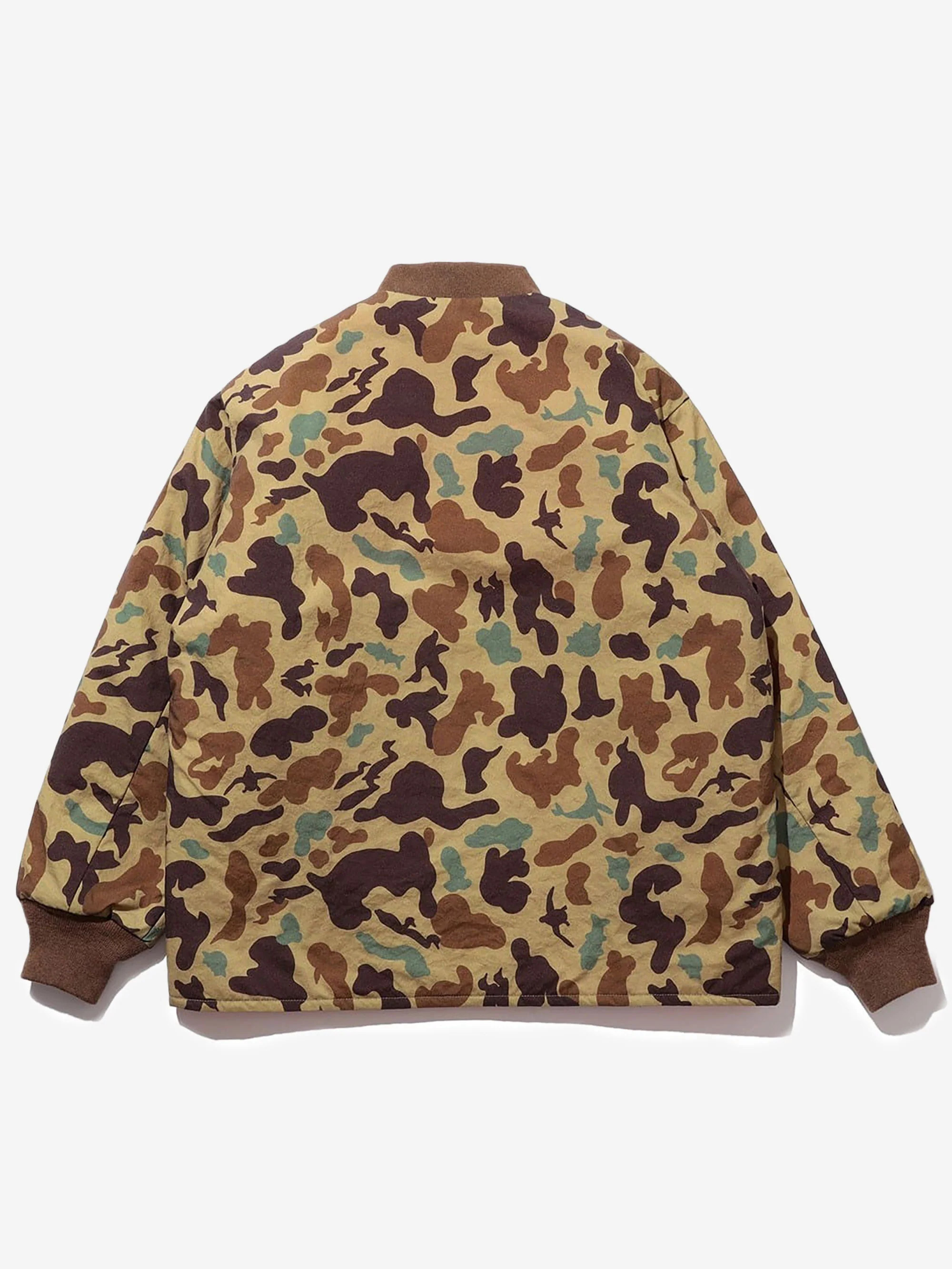 Beams Plus Rev Puff Blouson Animal Camo - Khaki - Image 7