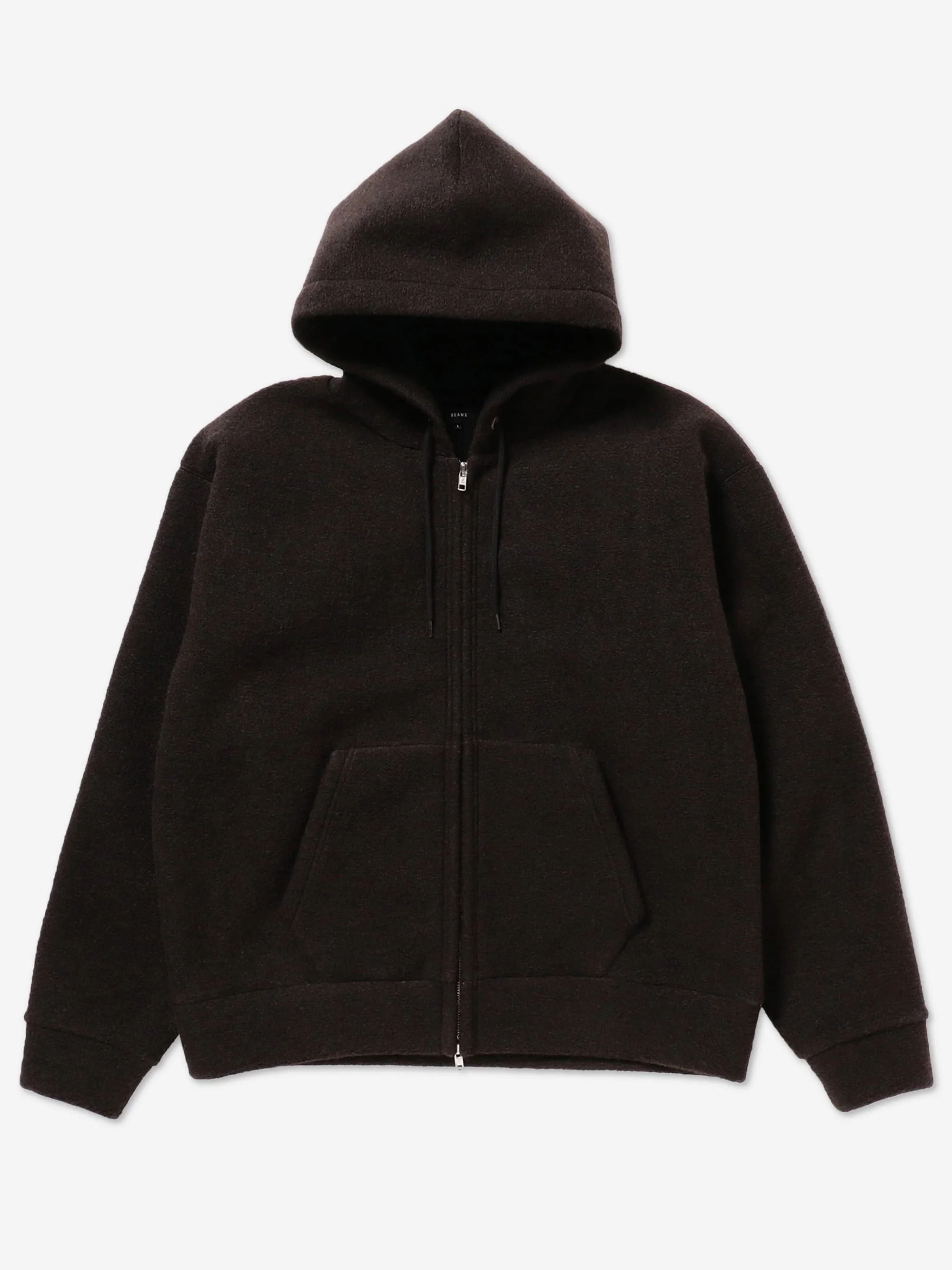 Beams Sliver Full Zip Hoody - Dark Brown
