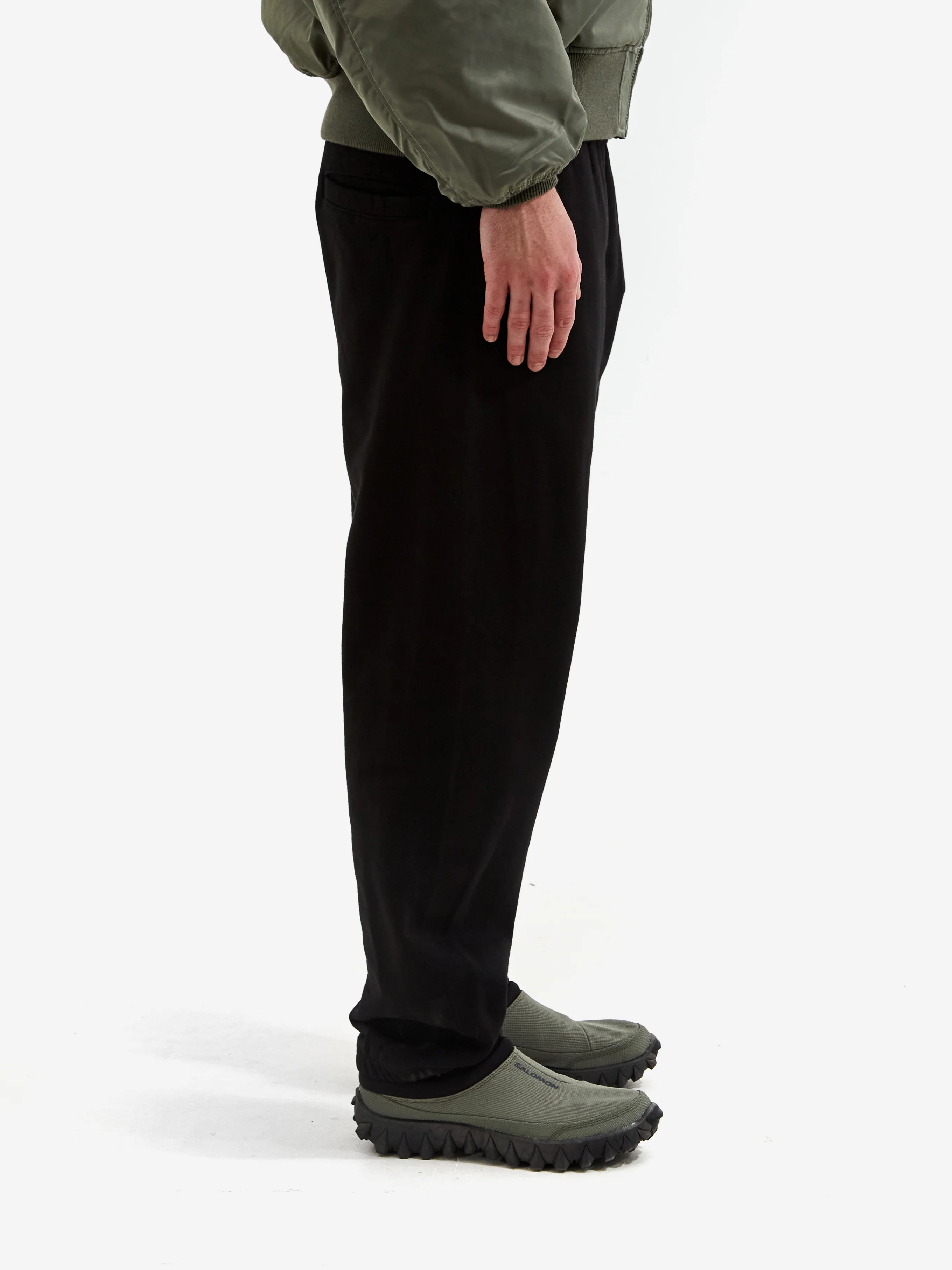Beams Tapered Sweat Trousers - Black - Image 5