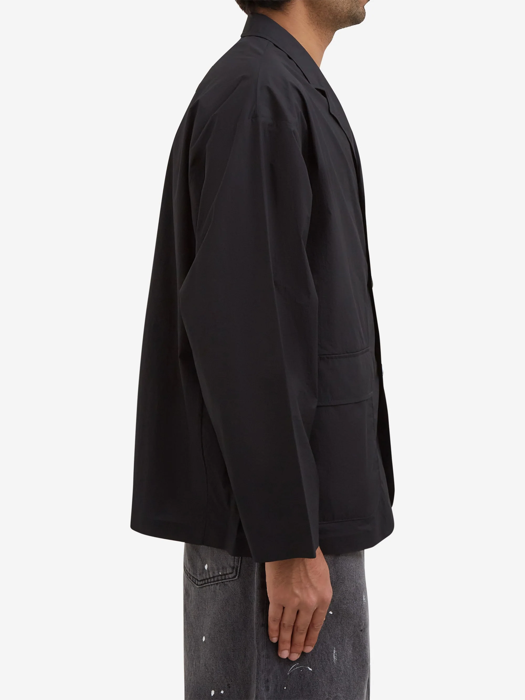 Beams Tech Blazer Jacket - Black - Image 4