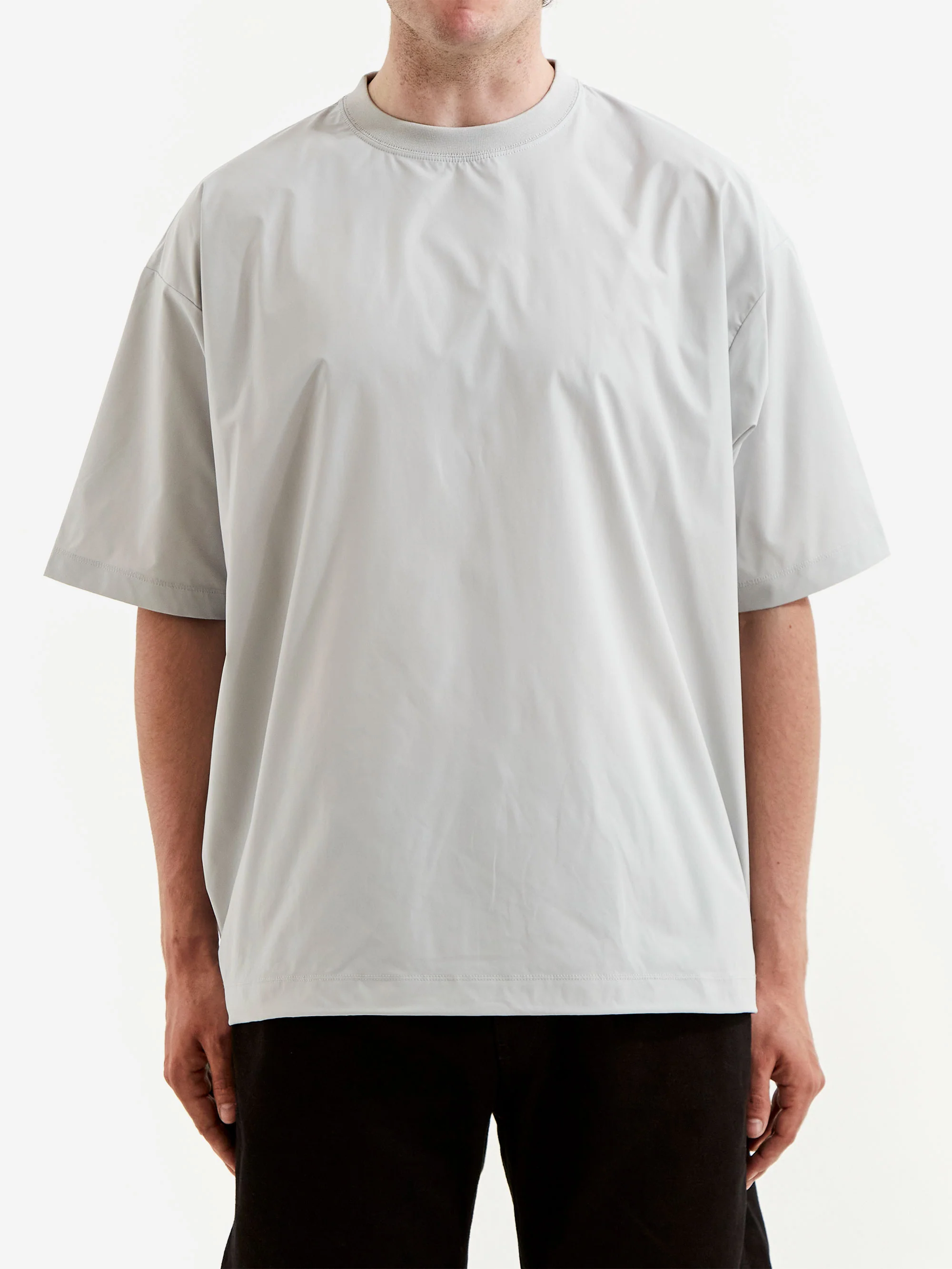 Beams Tech Loose Tee - Light Grey - Image 2