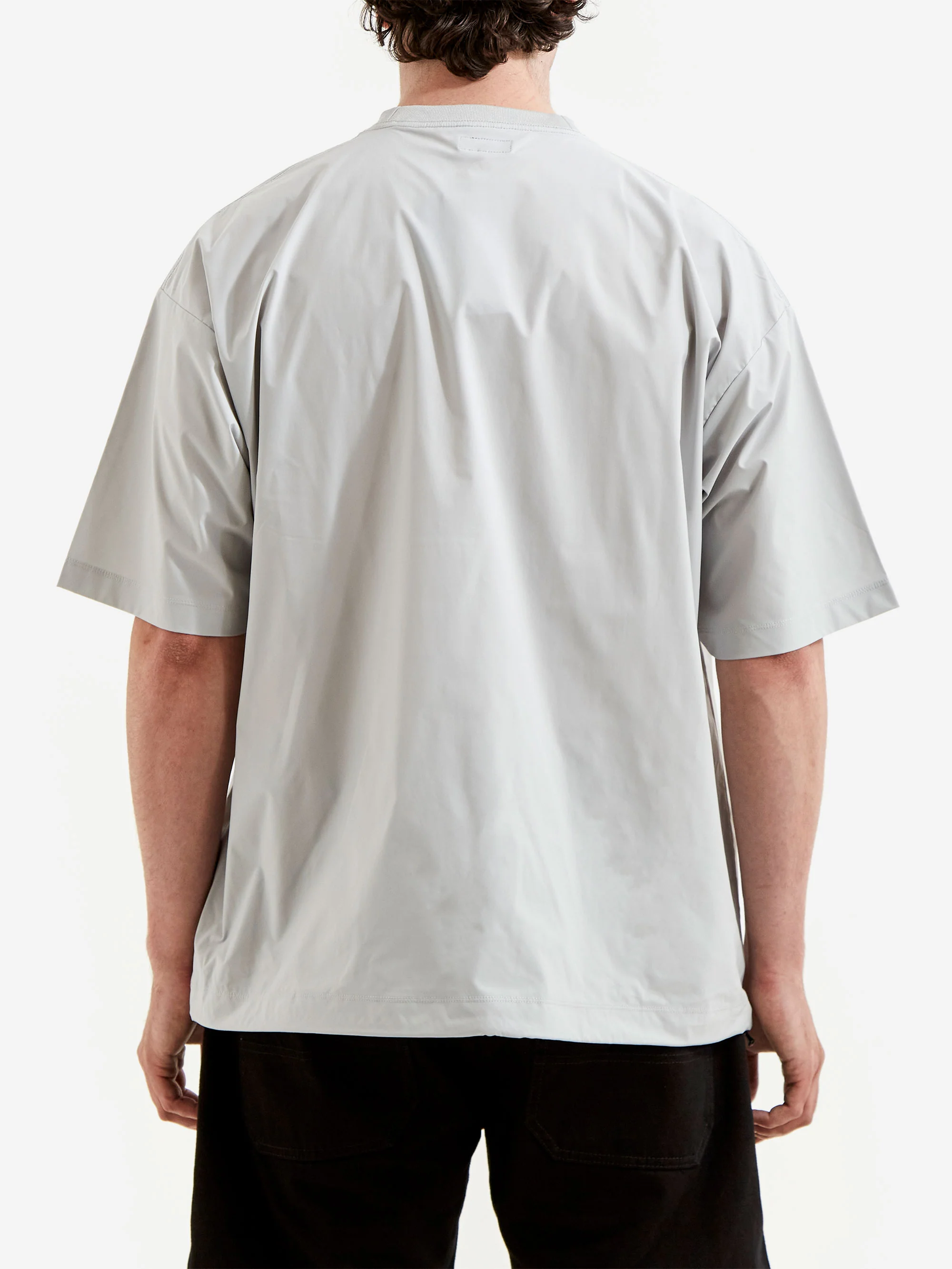 Beams Tech Loose Tee - Light Grey - Image 6