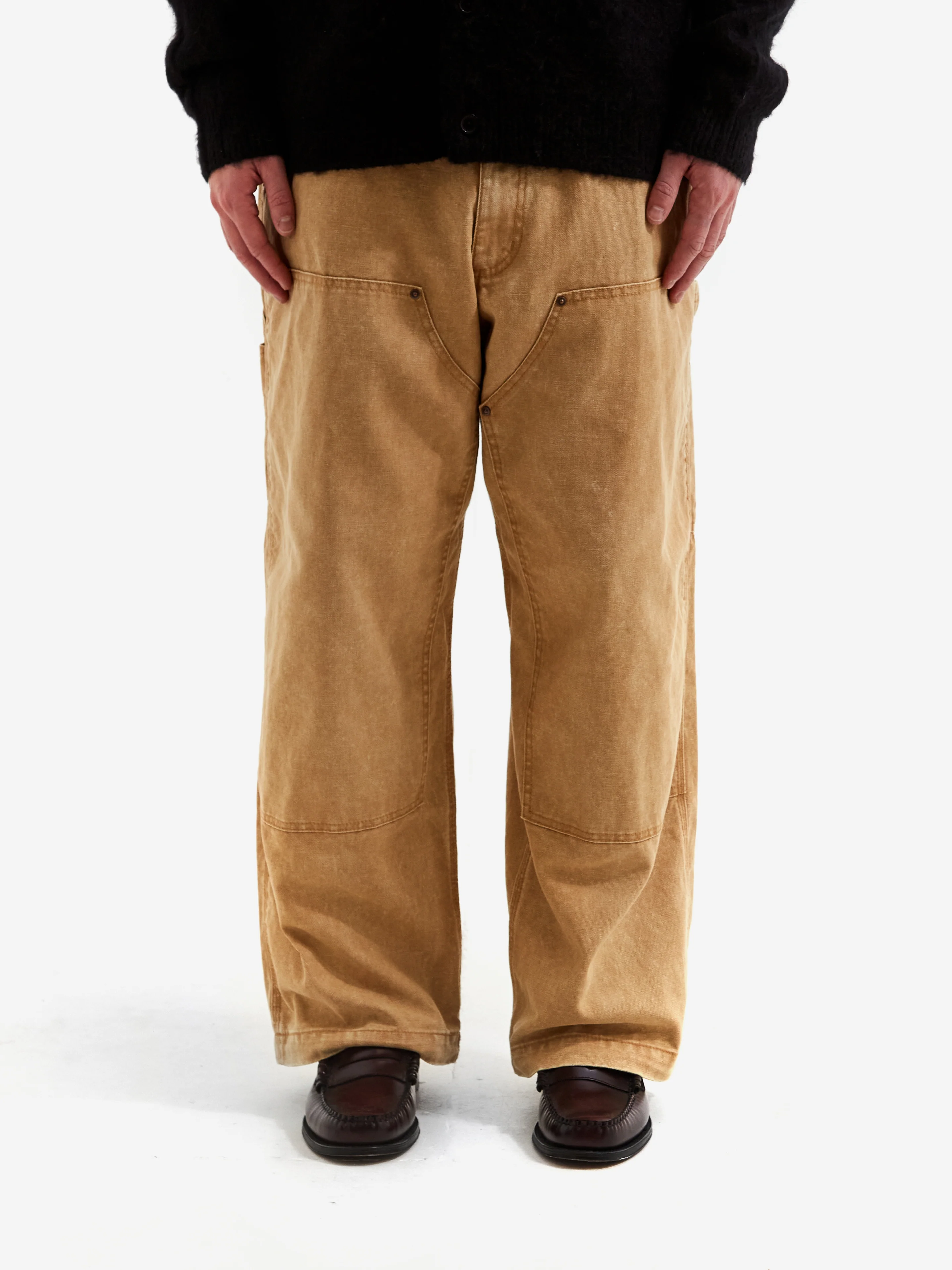 Beams Work Trousers - Beige - Image 2