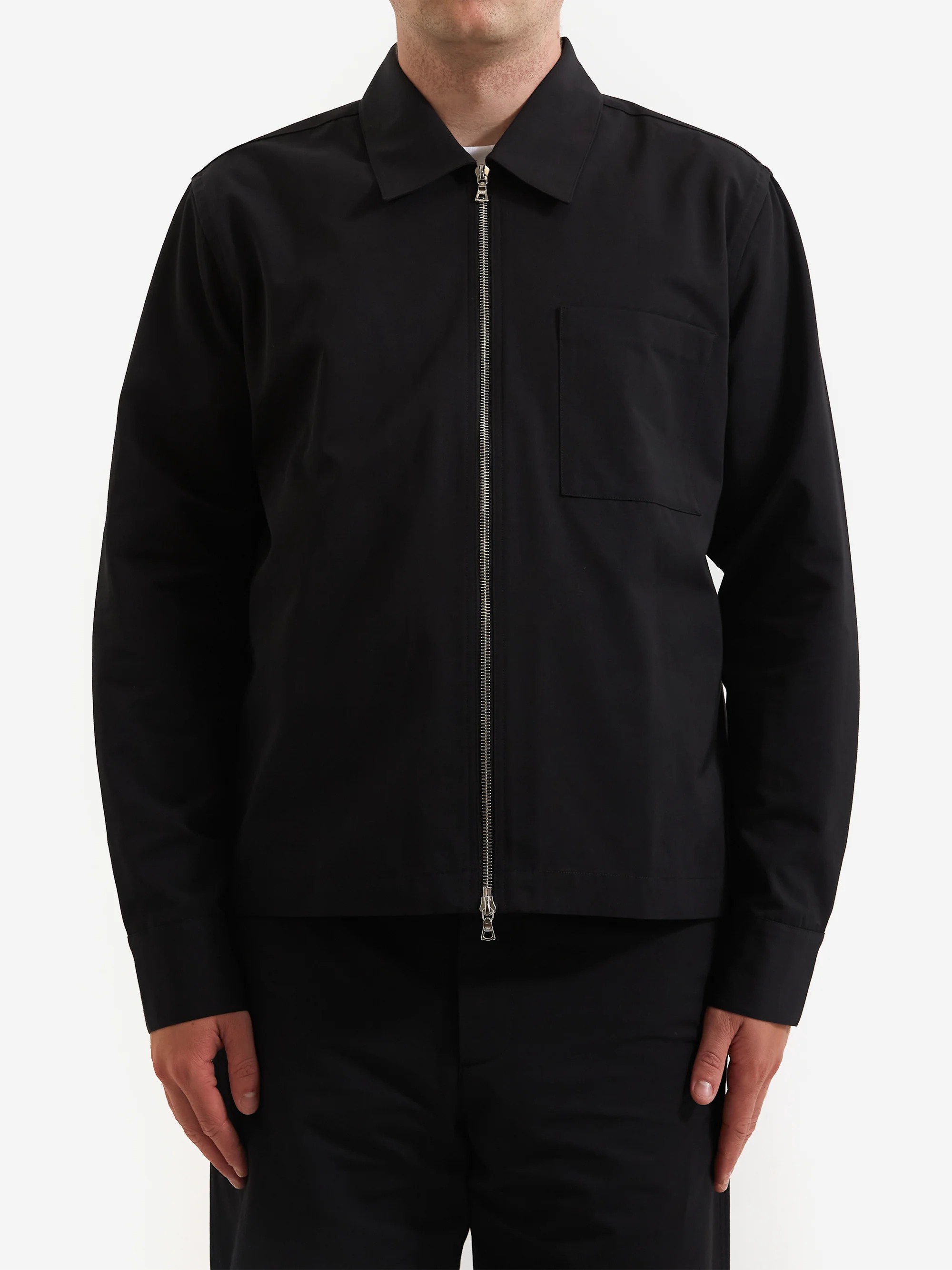 Berner Kuhl Ottoman Shrunk Zip Shirt - Black - Image 3