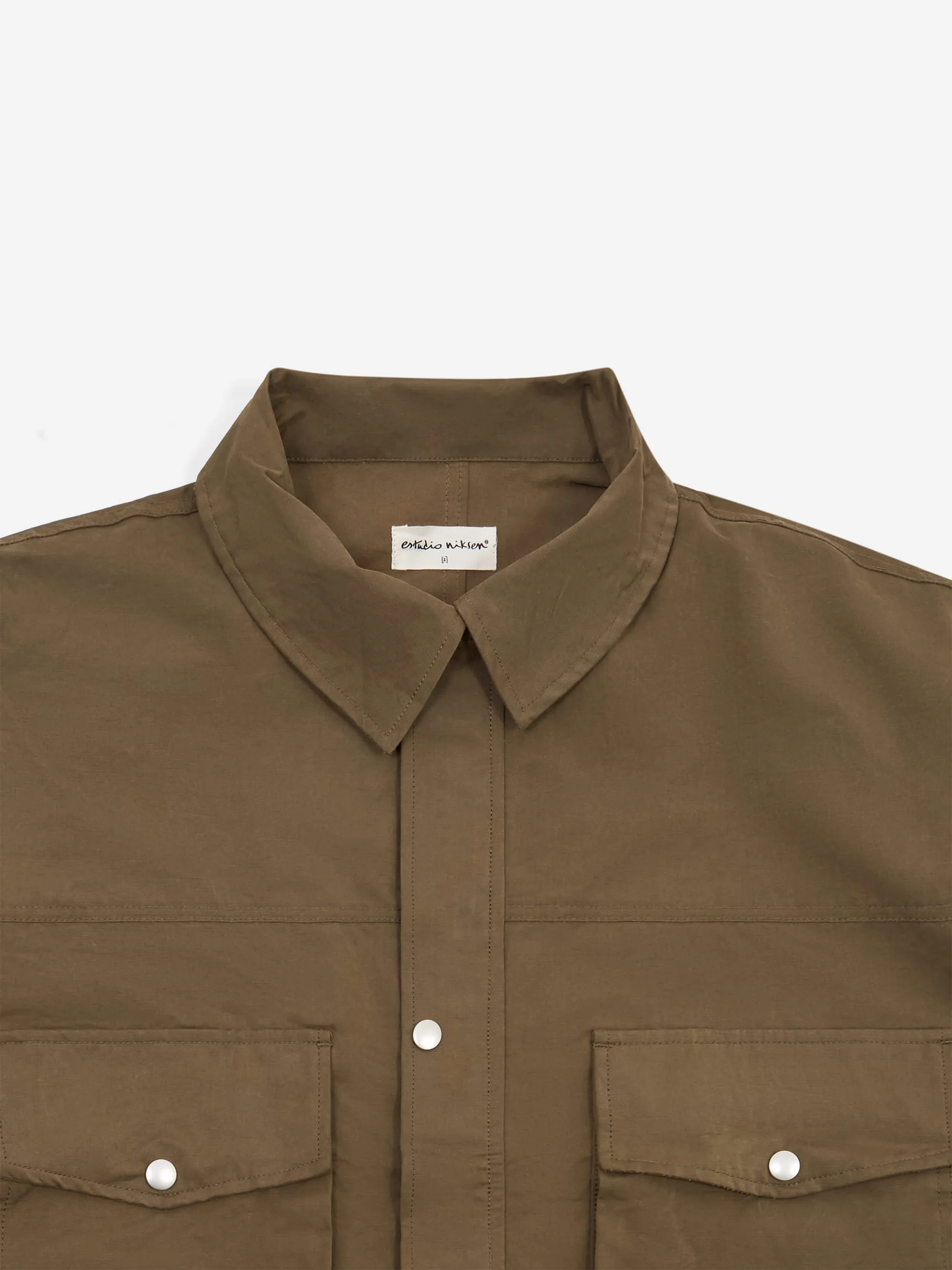 Estudio Niksen Big Pocket Wind Jacket  - Khaki - Image 2