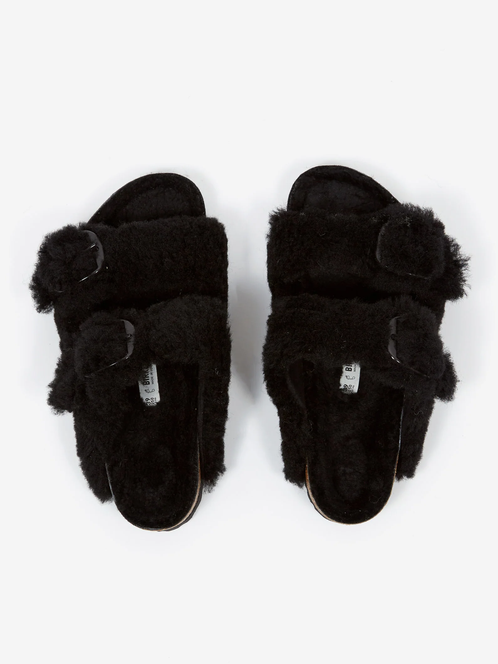 Birkenstock Arizona Big Buckle Shearling Teddy W - Black - Image 6
