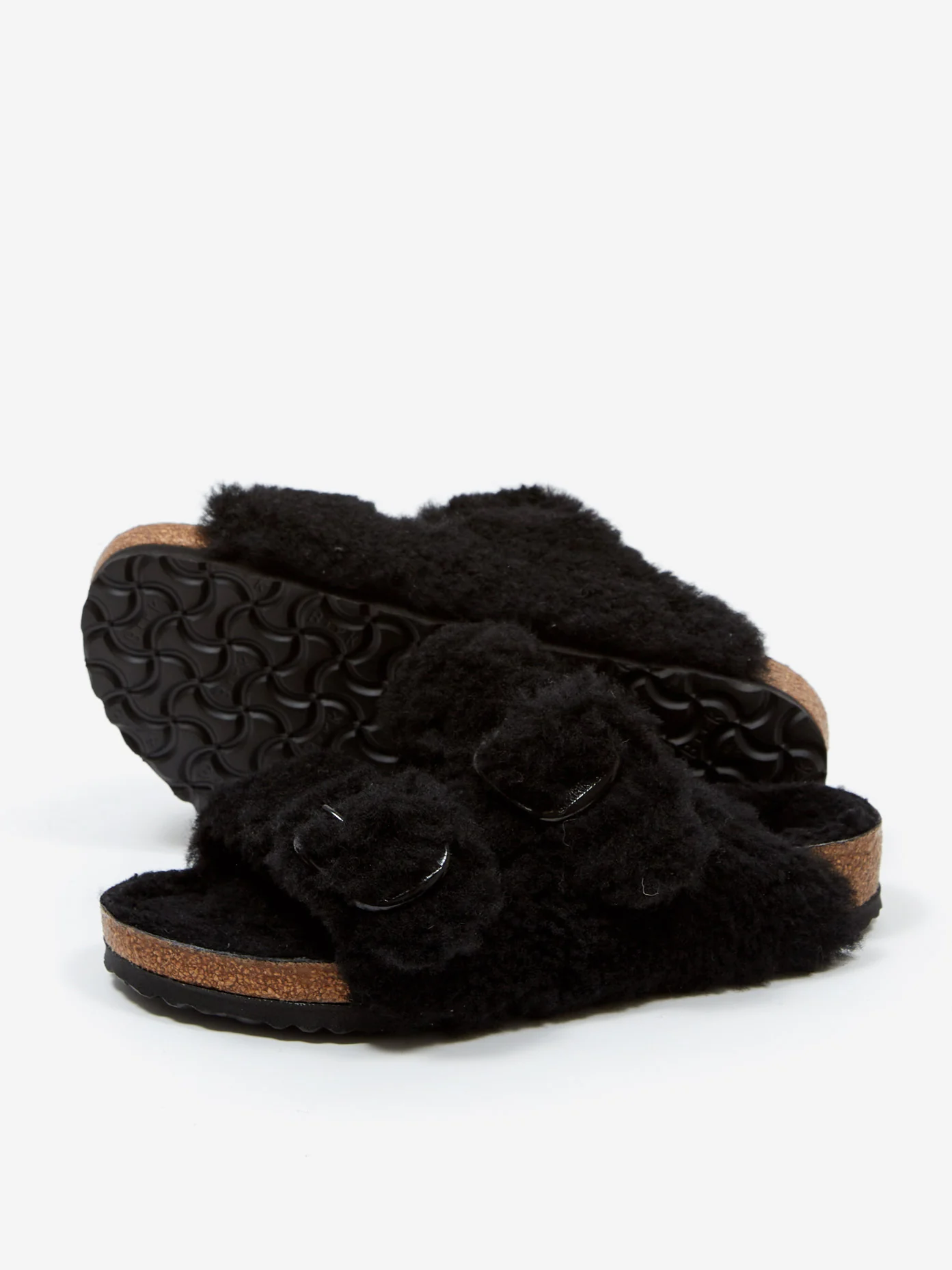 Birkenstock Arizona Big Buckle Shearling Teddy W - Black - Image 7