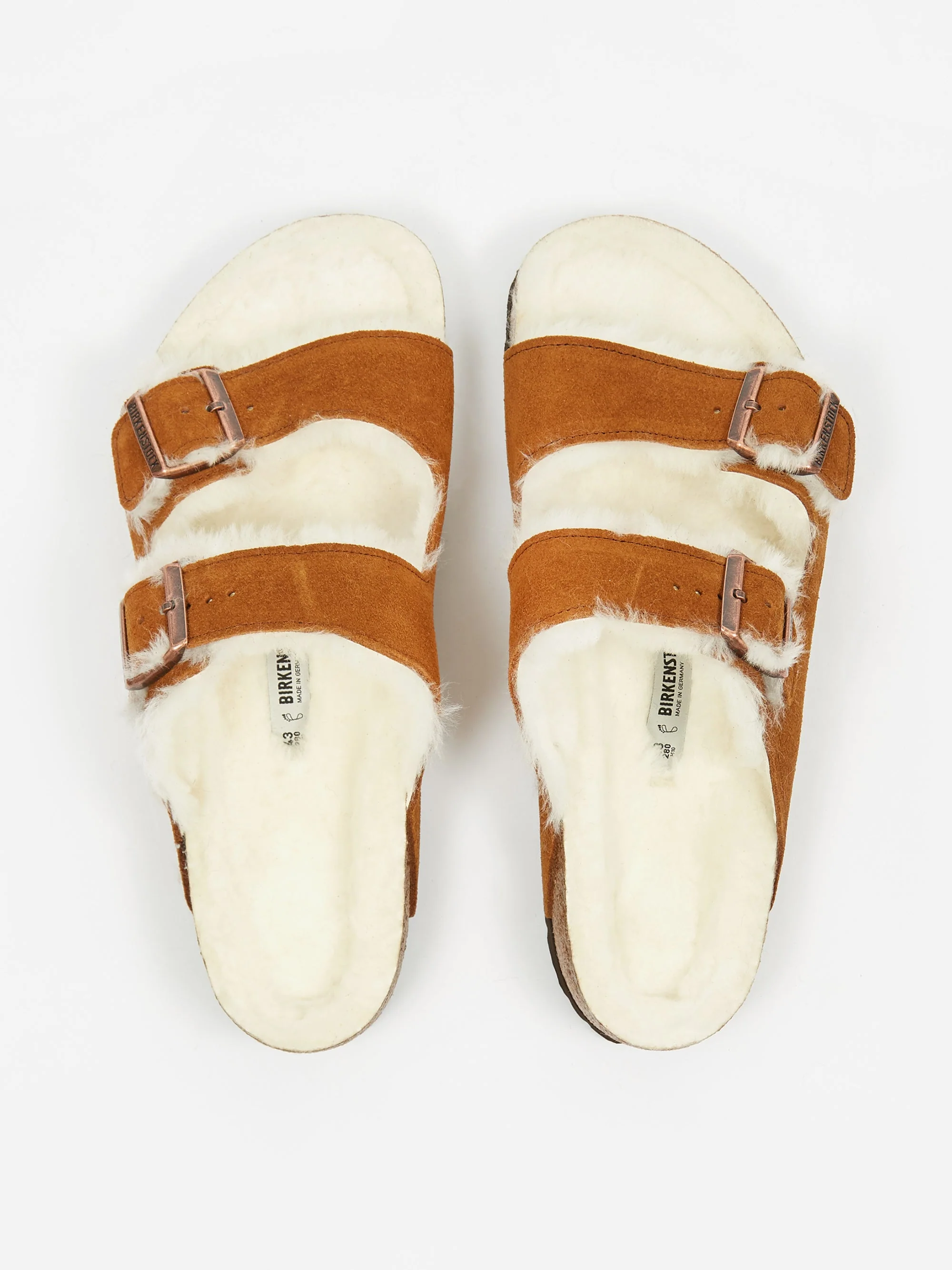 Birkenstock Arizona Fur - Mink - Image 6