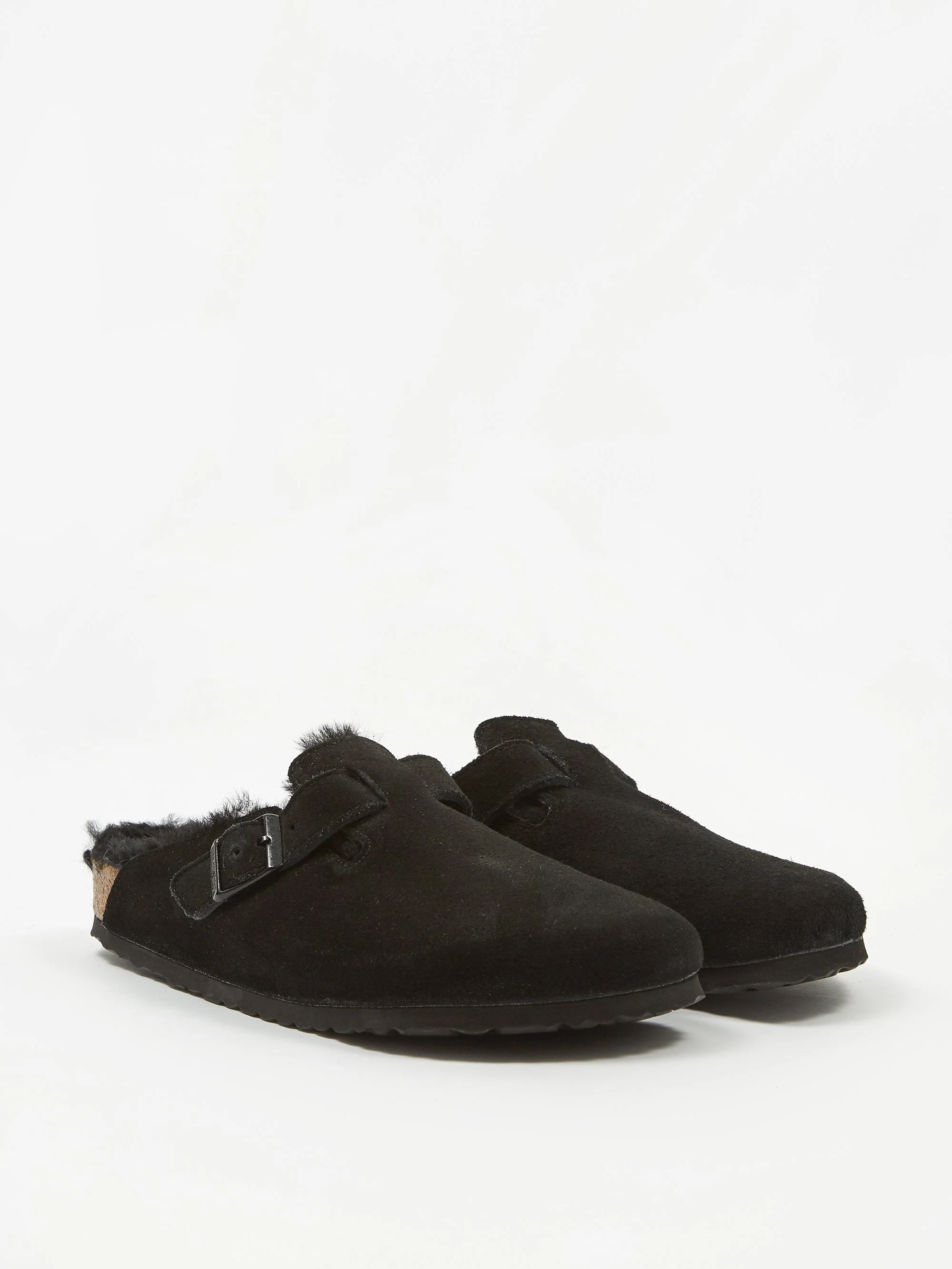 Birkenstock Boston Fur W - Black - Image 6