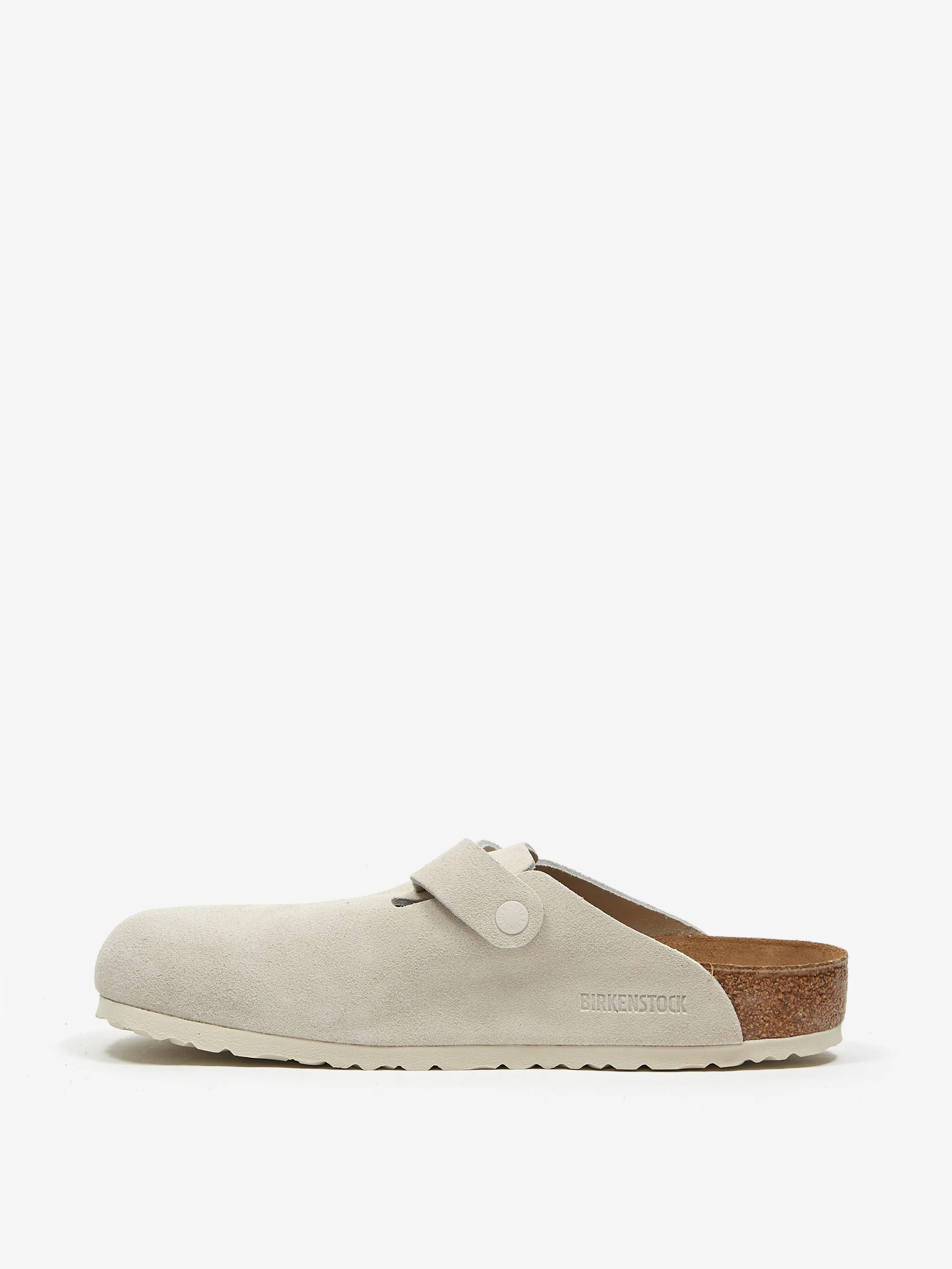Birkenstock Boston Suede - Antique White - Image 4