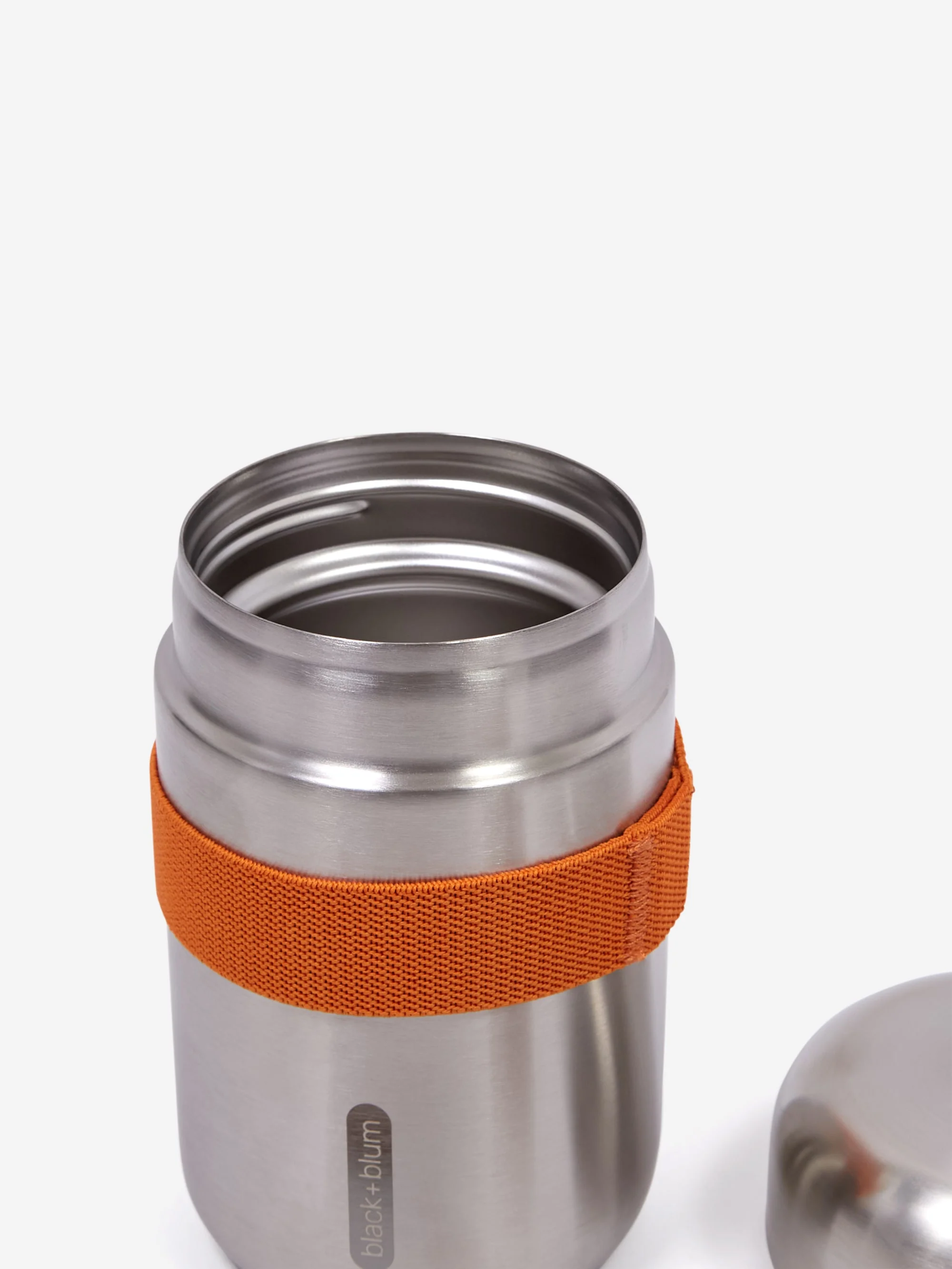 Black+Blum Leak Proof Stainless Steel Insulated Flask - Stainless Steel/Orange - Image 3