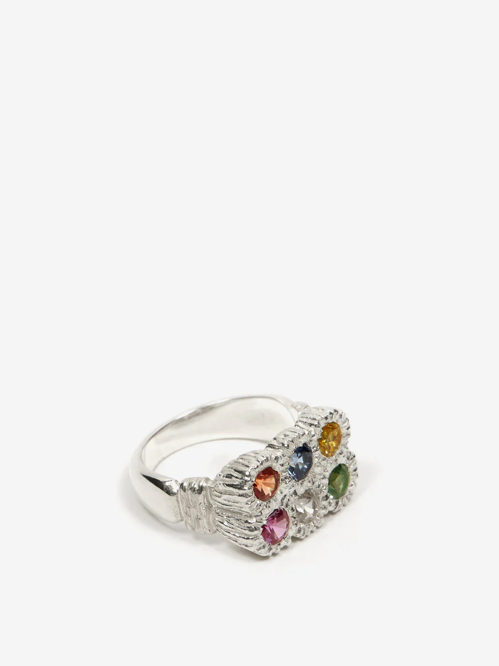 Bleue Burnham Flowers Grow Together Ring - Silver/Multi - Image 4