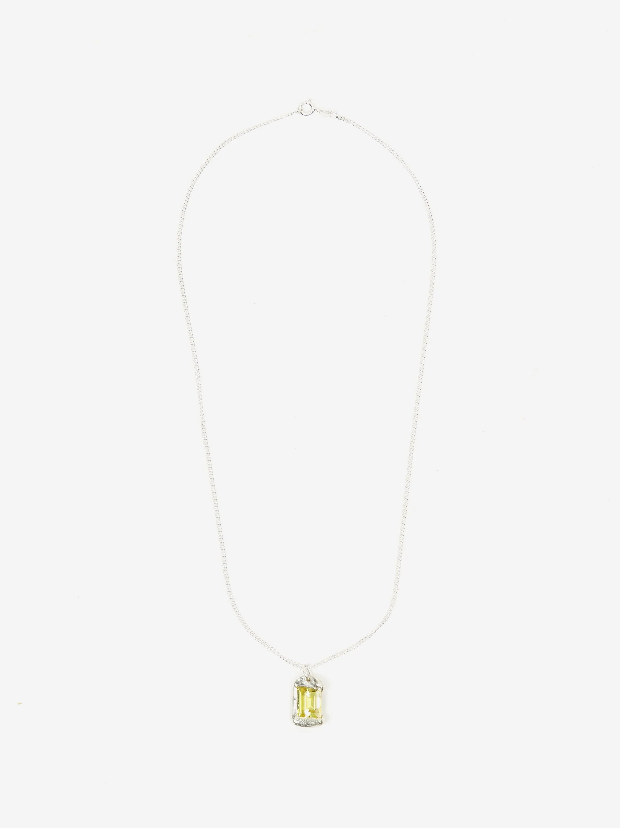 Bleue Burnham Rose Pendant - Silver/Yellow - Image 2