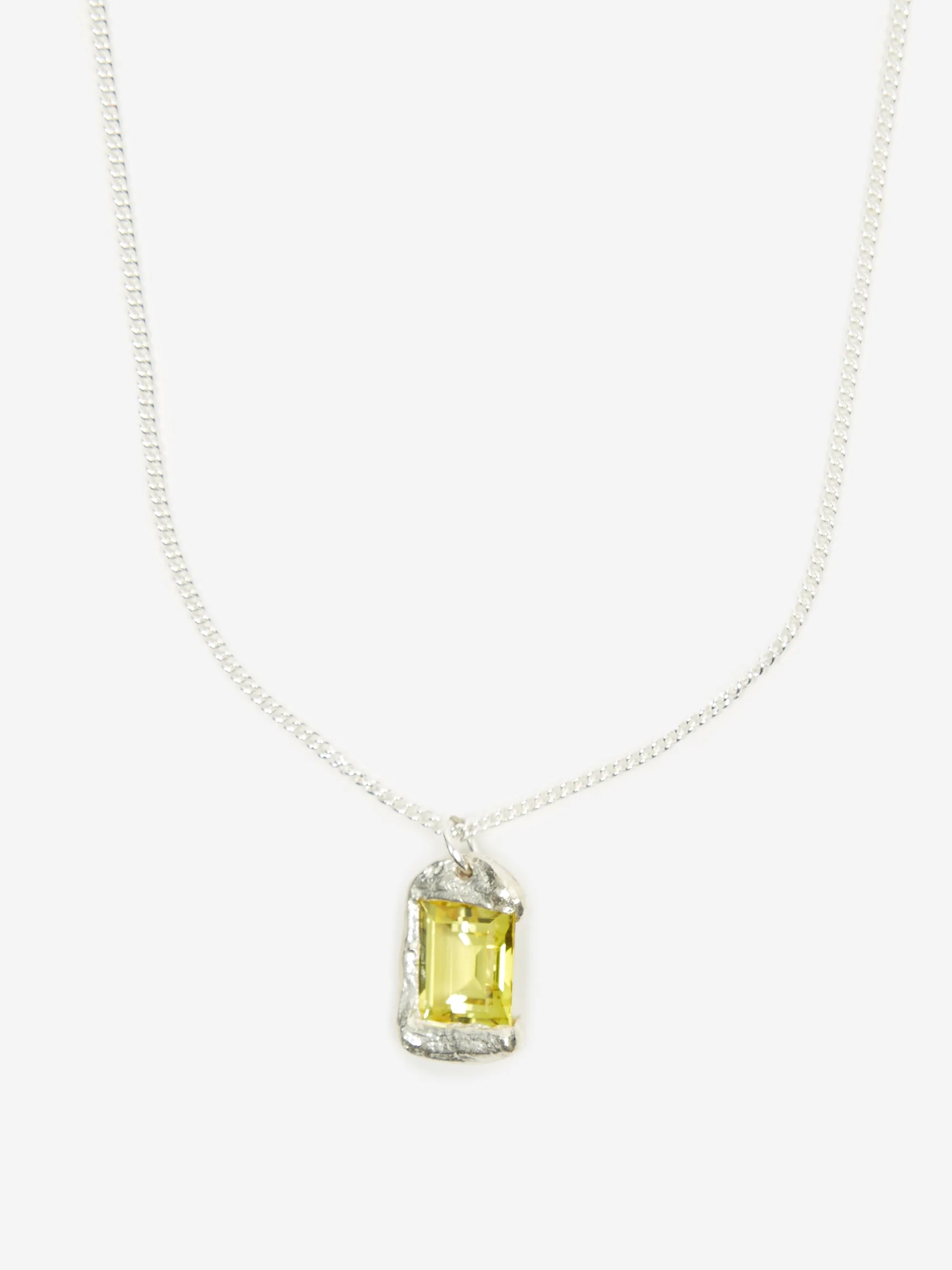 Bleue Burnham Rose Pendant - Silver/Yellow - Image 3