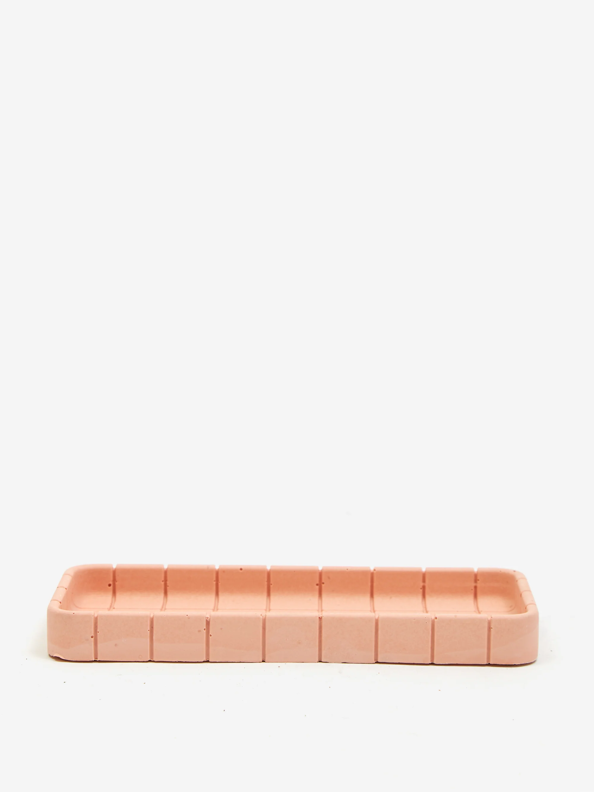 Block Design Tile Oblong Tray - Miami Pink