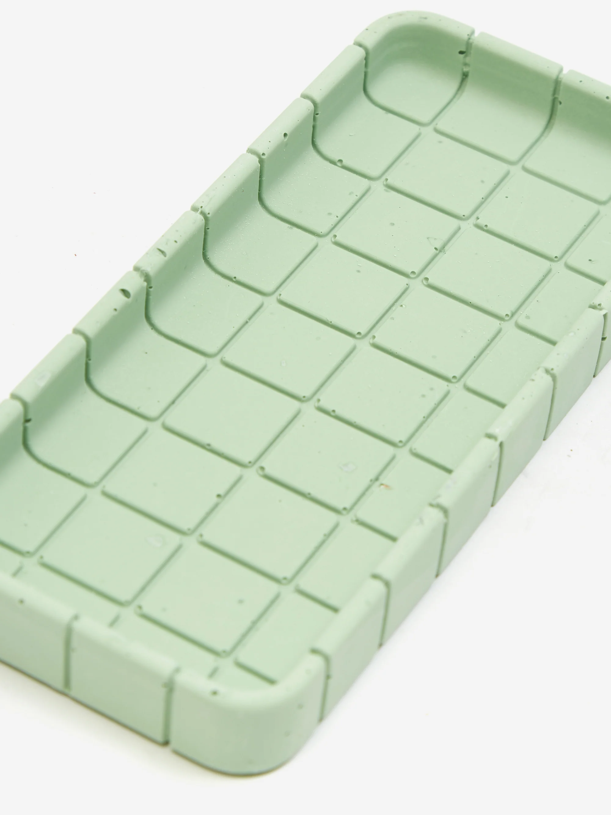 Block Design Tile Oblong Tray - Palm Green - Image 2