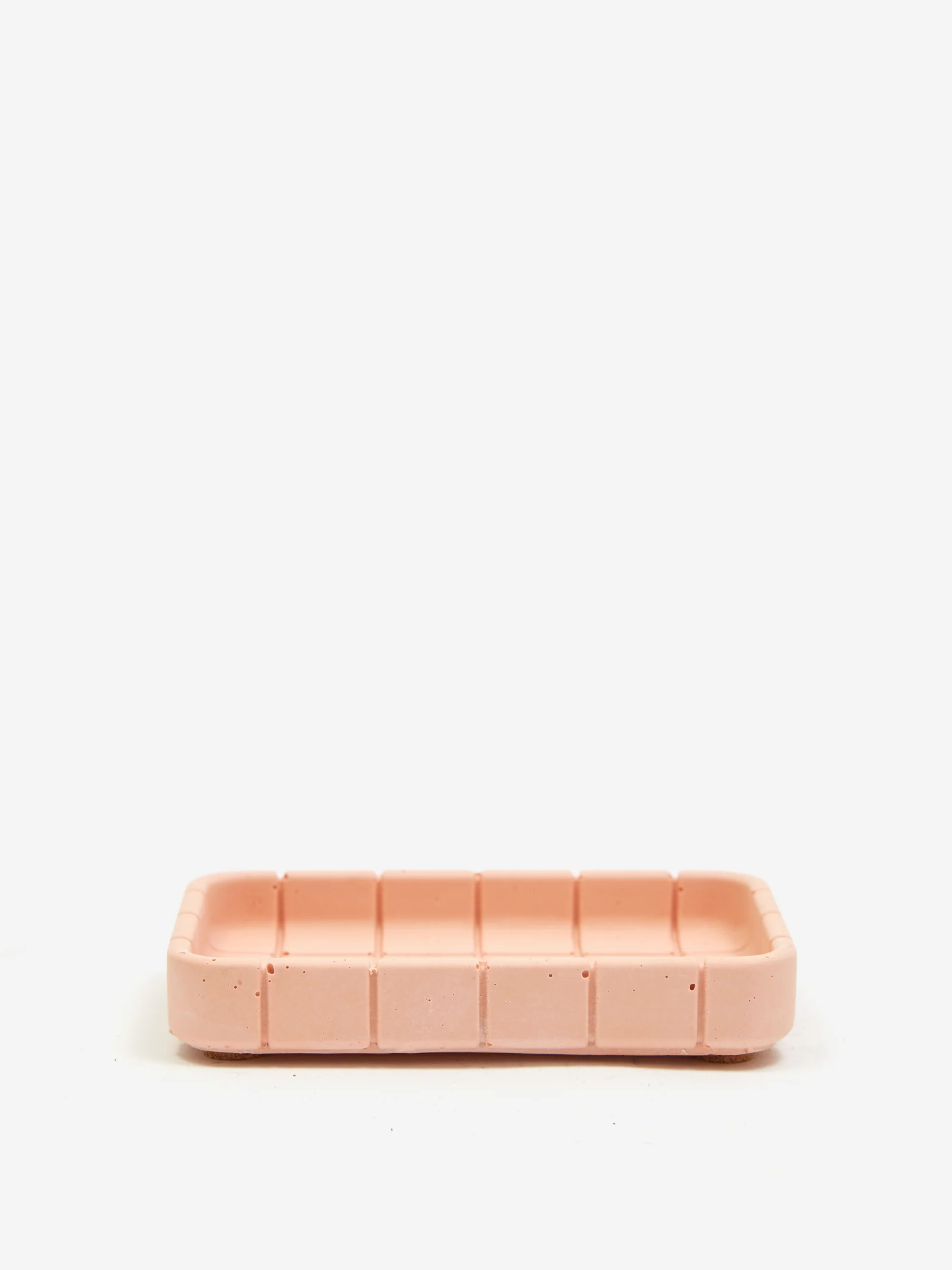 Block Design Tile Soap Dish - Miami Pink