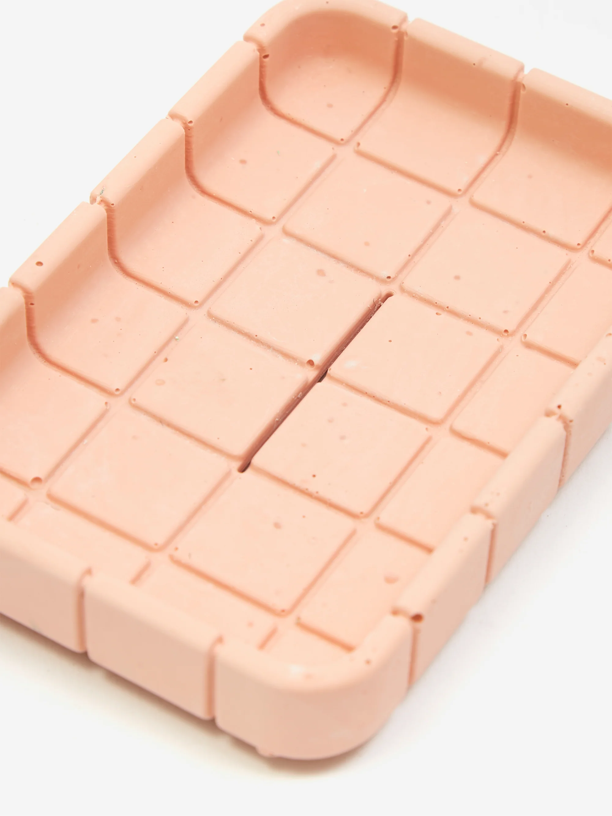 Block Design Tile Soap Dish - Miami Pink - Image 2