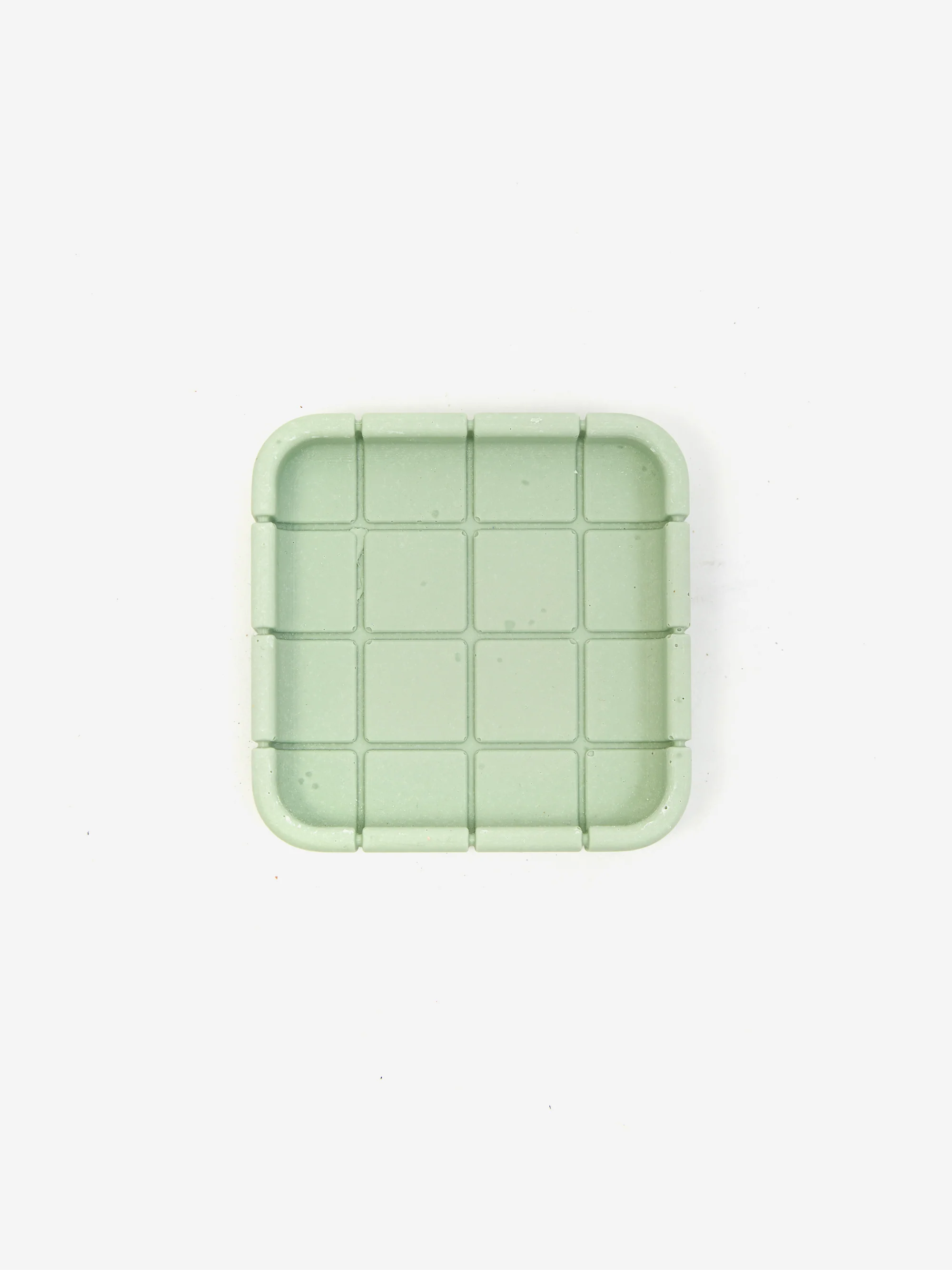 Block Design Tile Square Dish - Palm Green - Image 3