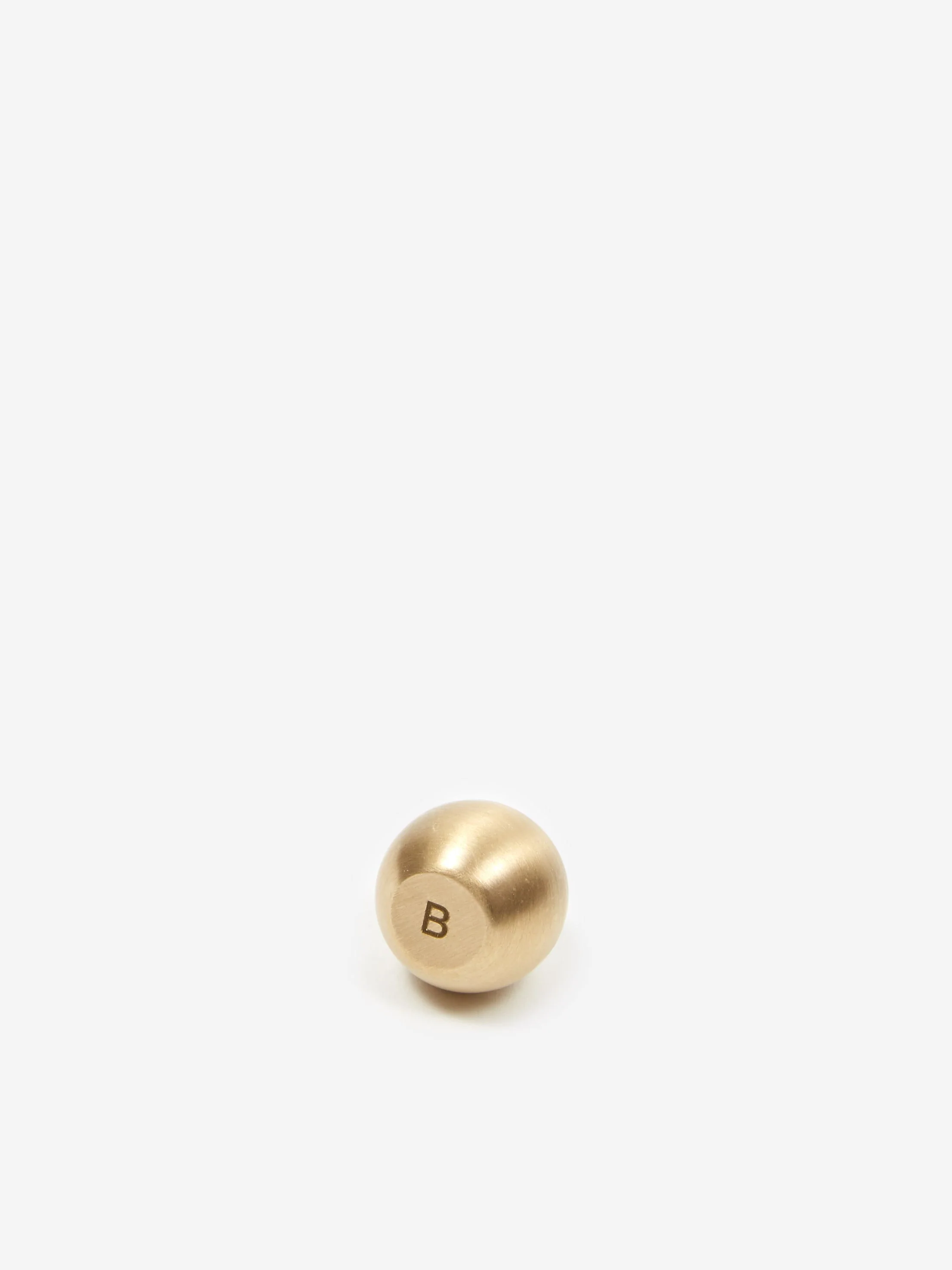Bodha Ritual Brass Incense Holder - Sphere (Brushed) - Image 2