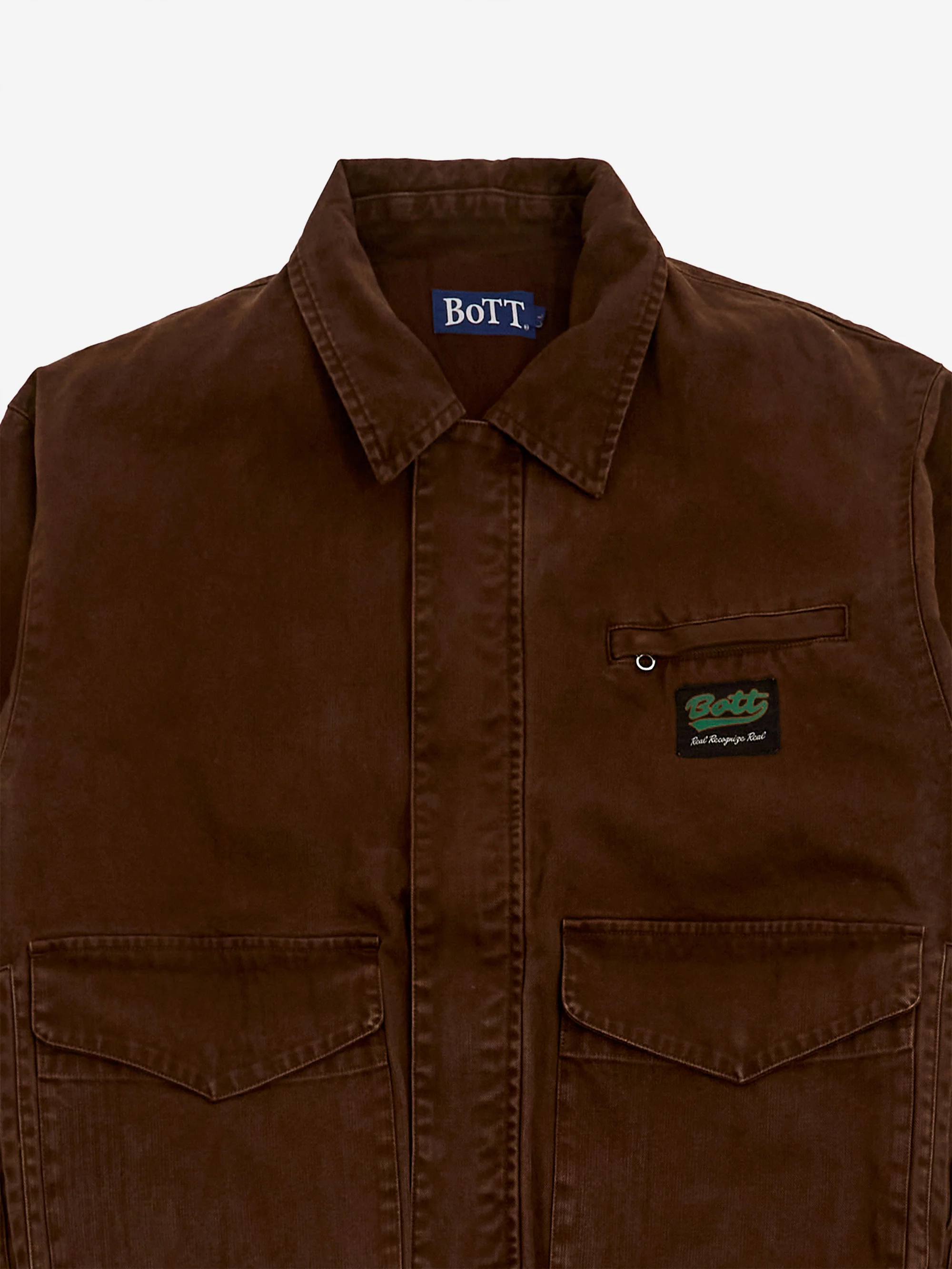 BoTT Canvas Work Jacket - Brown - Image 4