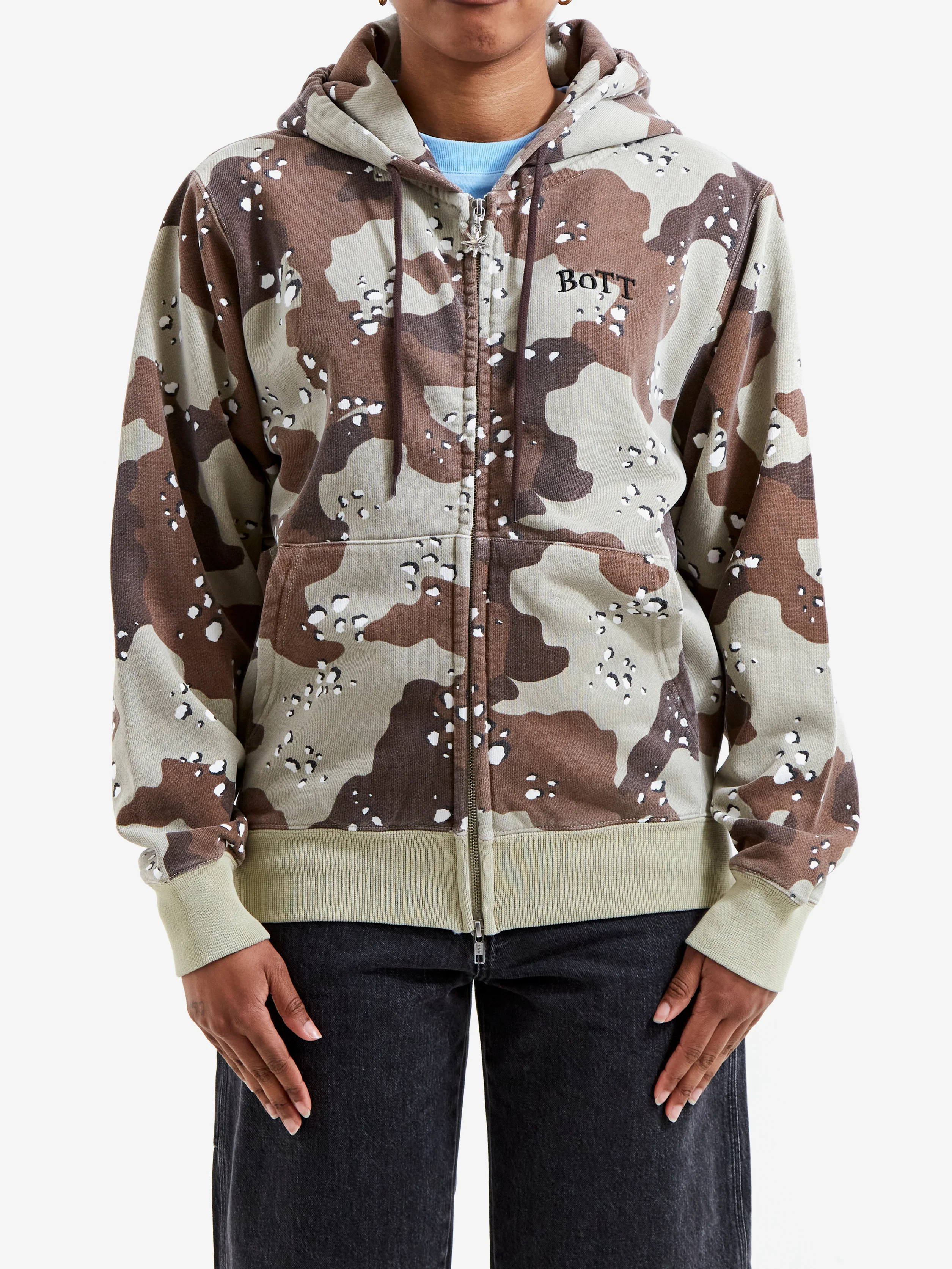 BoTT Desert Camo Zip Hoodie - Sand