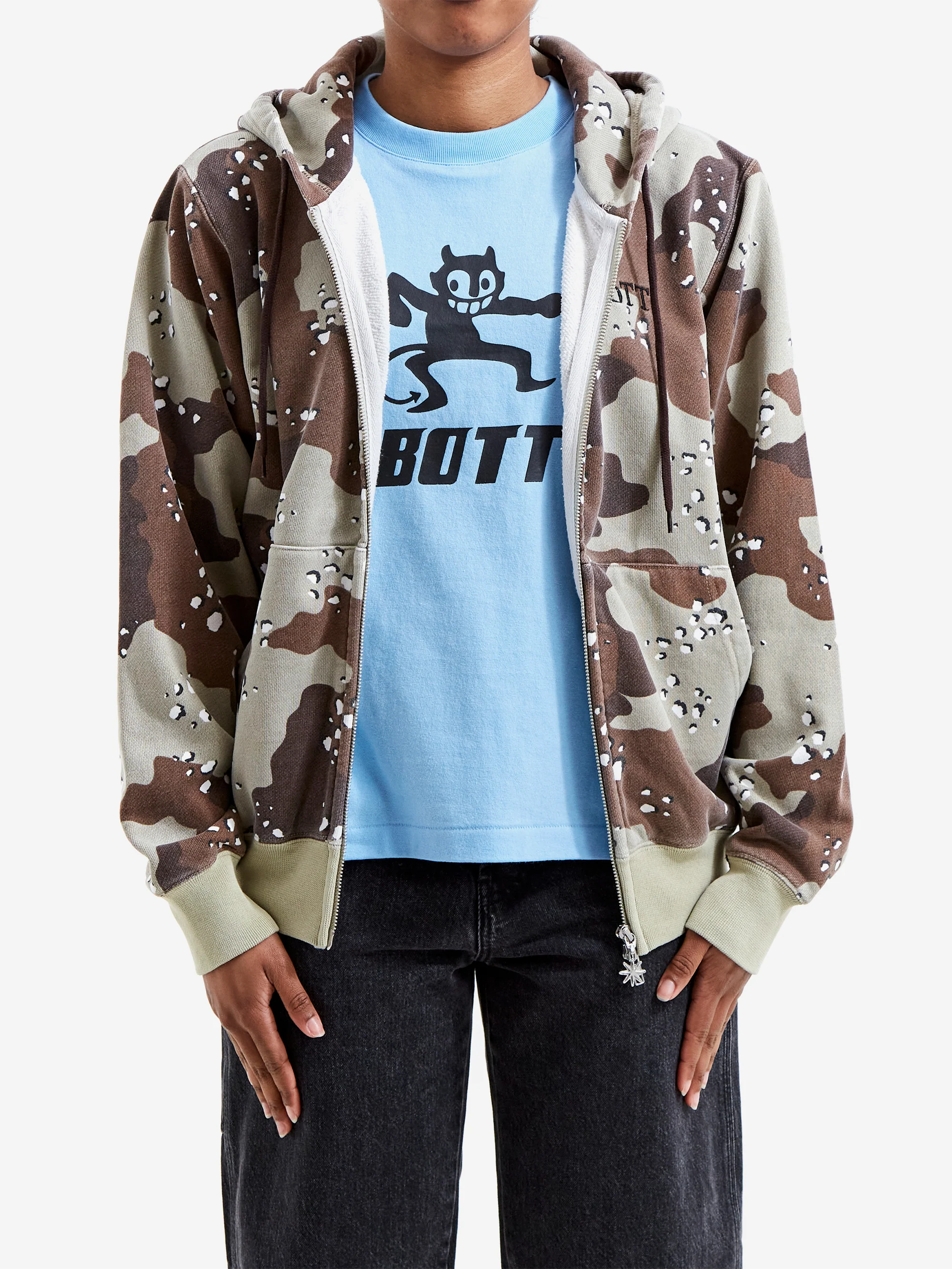 BoTT Desert Camo Zip Hoodie - Sand - Image 2