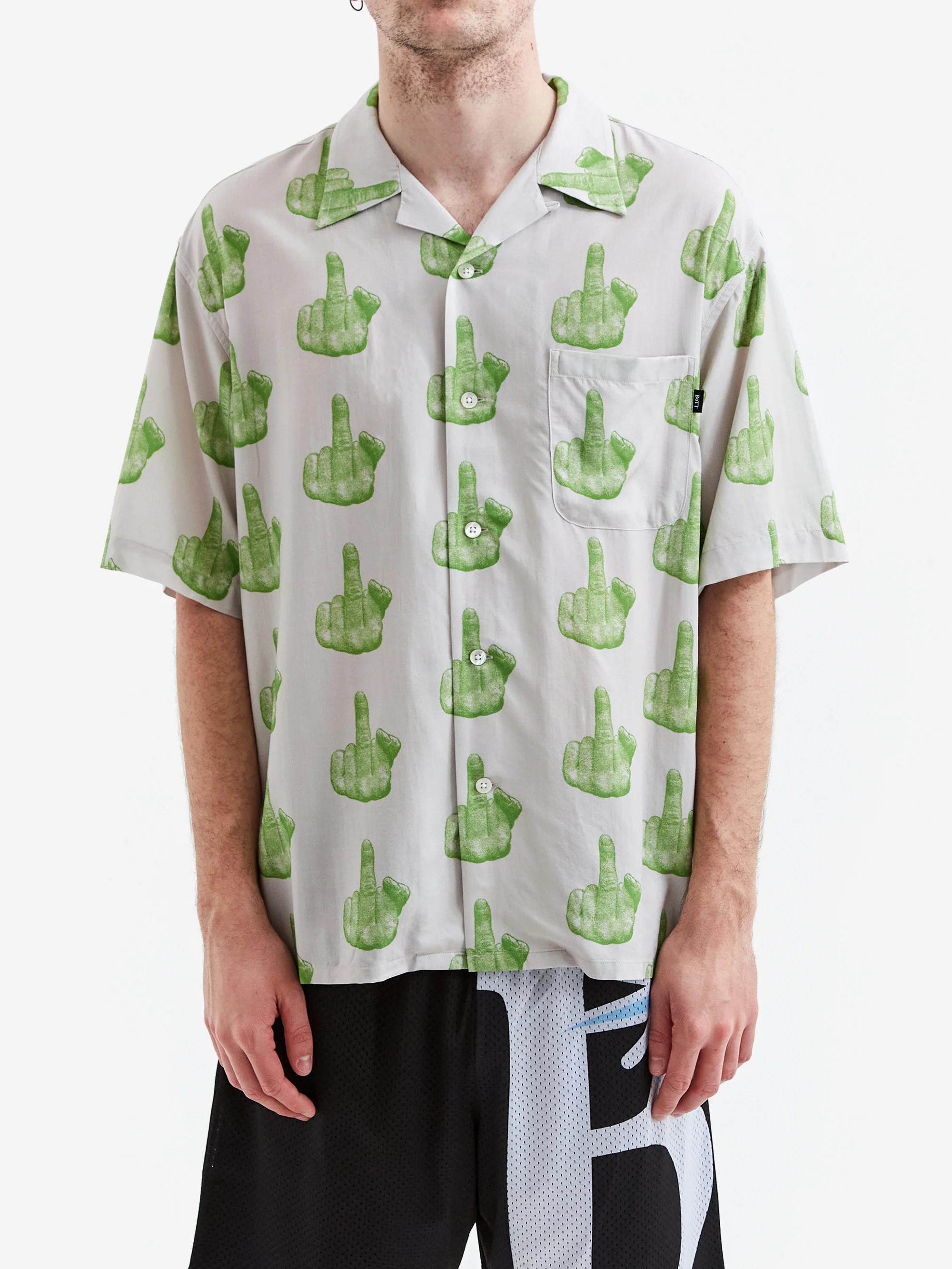 BoTT Finger Short Sleeve Shirt - Khaki - Image 2