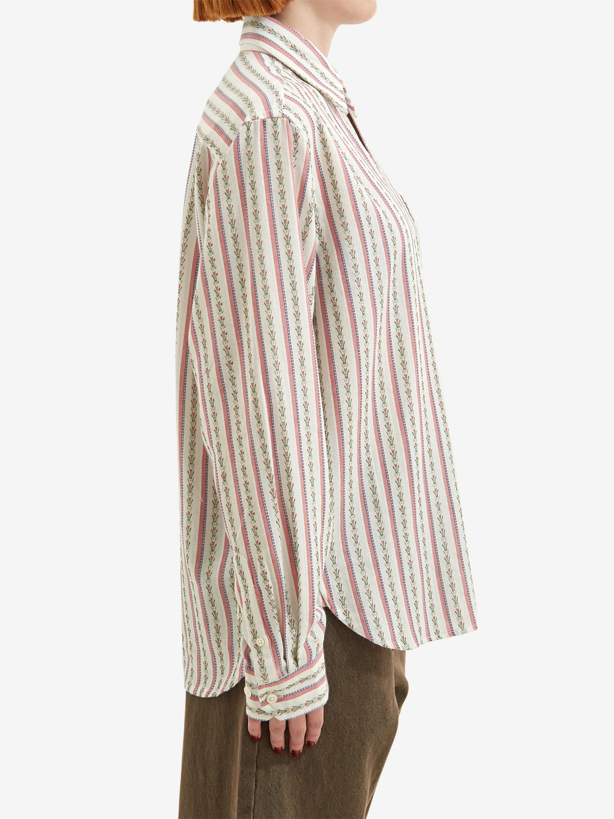 BoTT Flower Striped Shirt W - Multi - Image 2