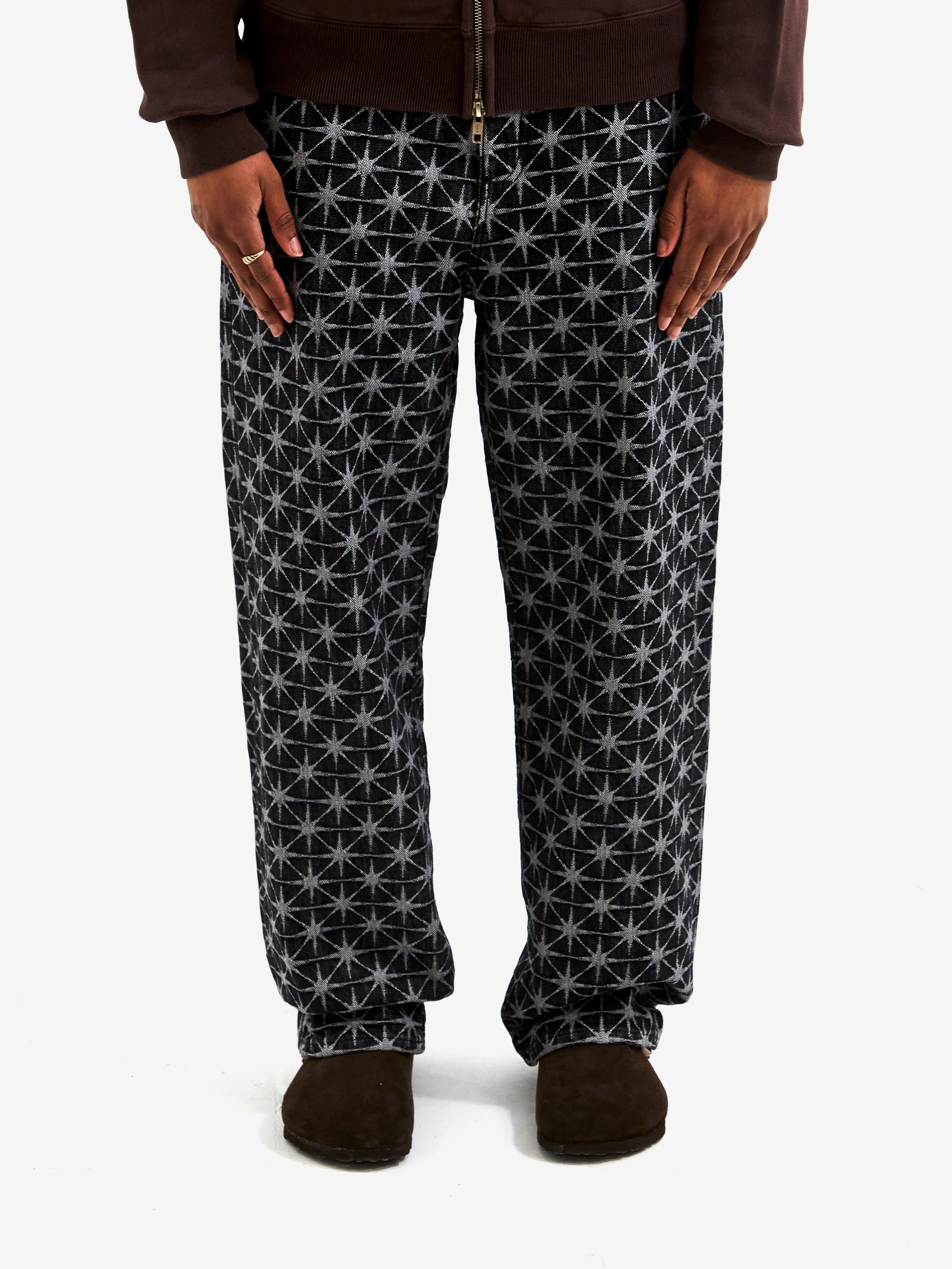 BoTT Sparkle Monogram Jean W - Washed Black